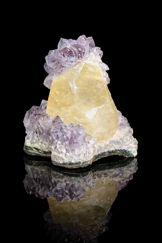 Museum Grade Amethyst On Calcite