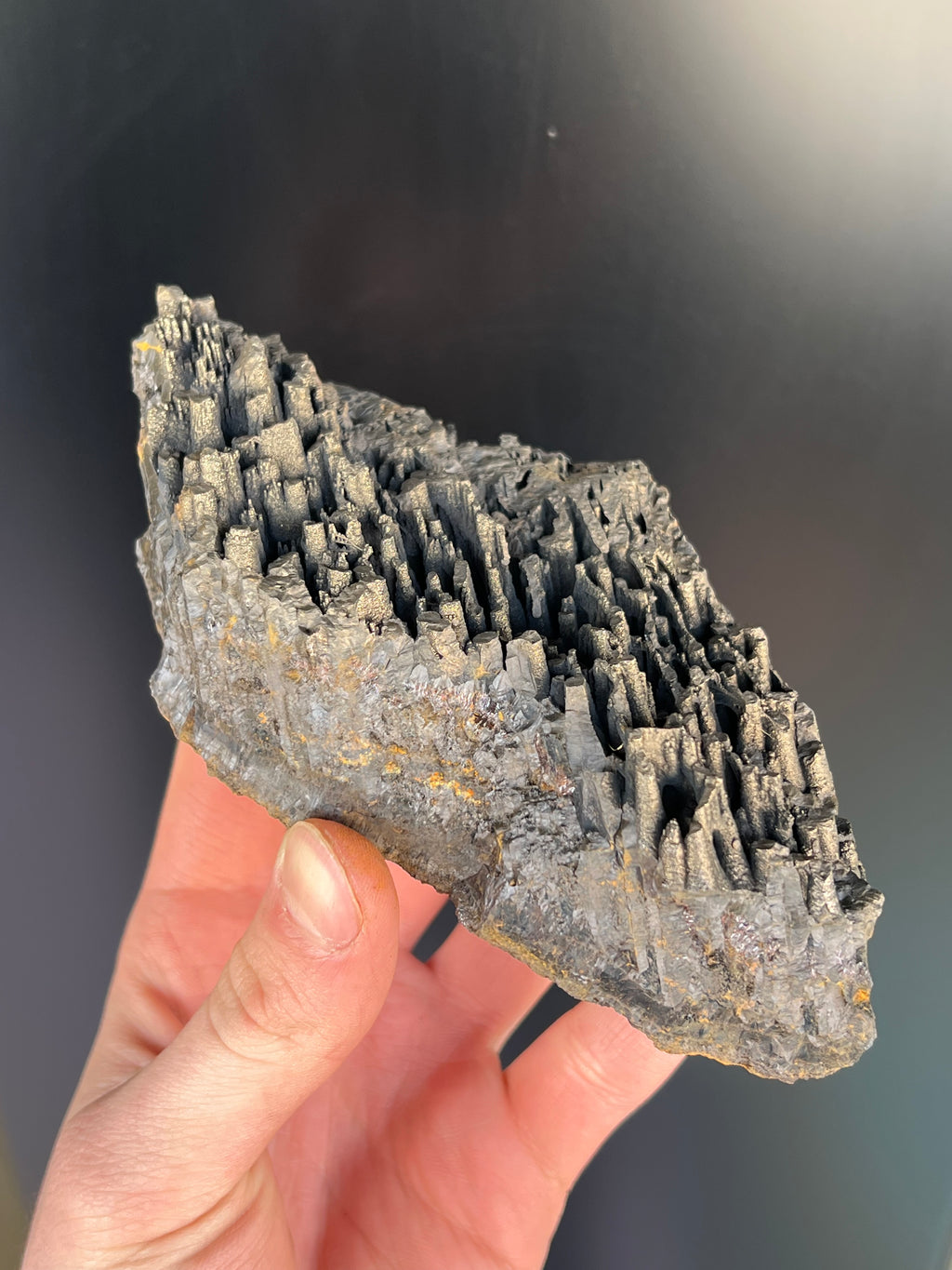 “Museum Grade” Golden Color Stalactite Goethite
