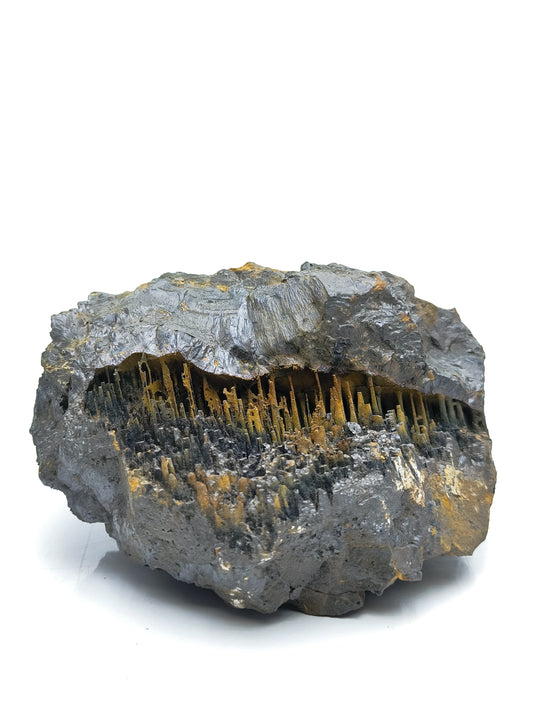 Museum Quality Limonite On Stalactite Hematite