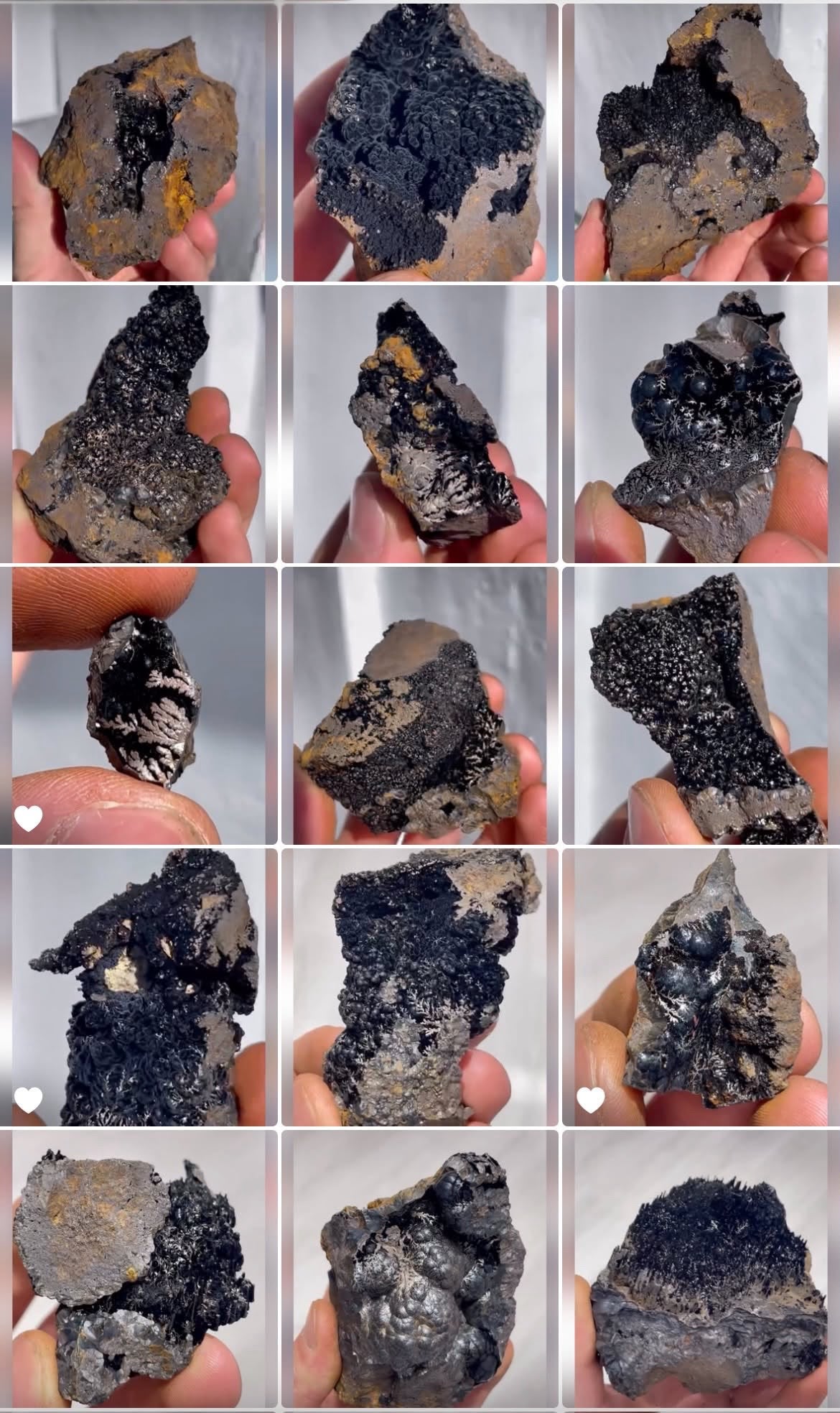 RESERVED 52 Piece Dendrite Goethite + 4 Piece