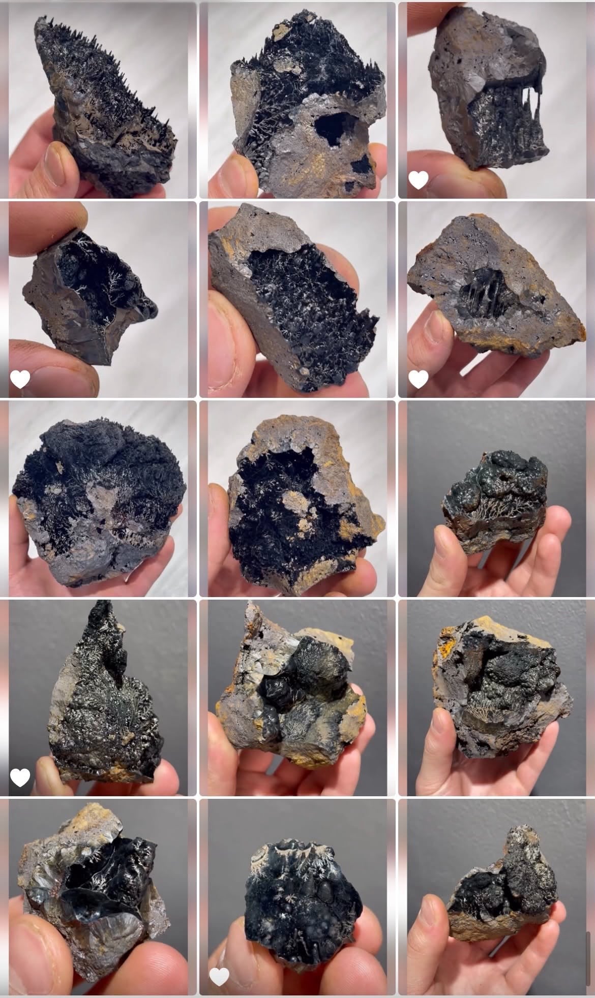 RESERVED 52 Piece Dendrite Goethite + 4 Piece