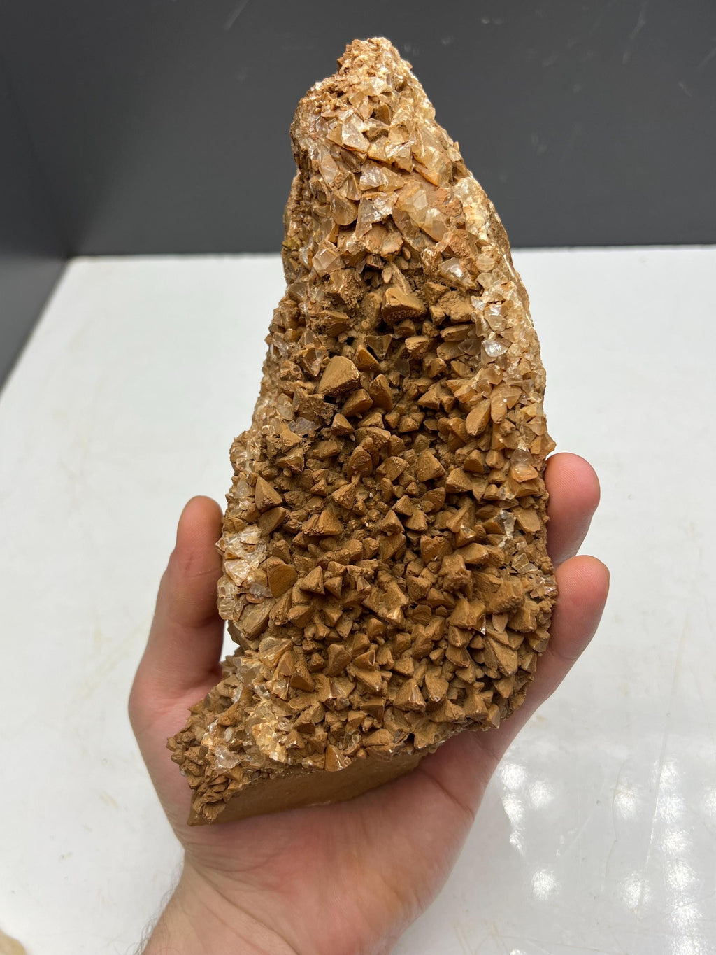 Large Size, Orange Crystal Calcite, From Turkey - Crystal Gemstone AE 