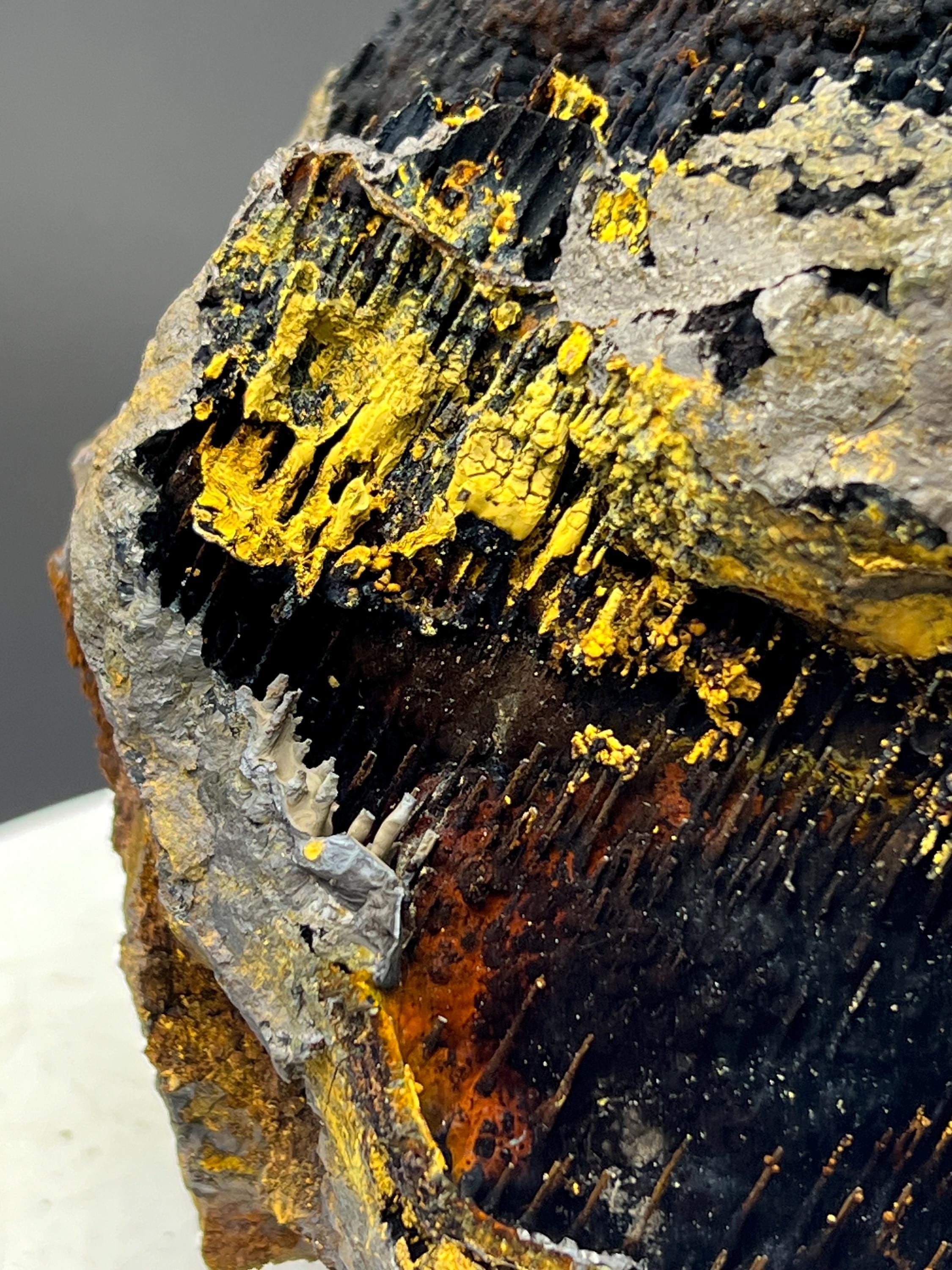 Very Showy Special Limonite And Specularite With Stalactite Goethite Specimen, For Special Collection - Crystal Gemstone AE 