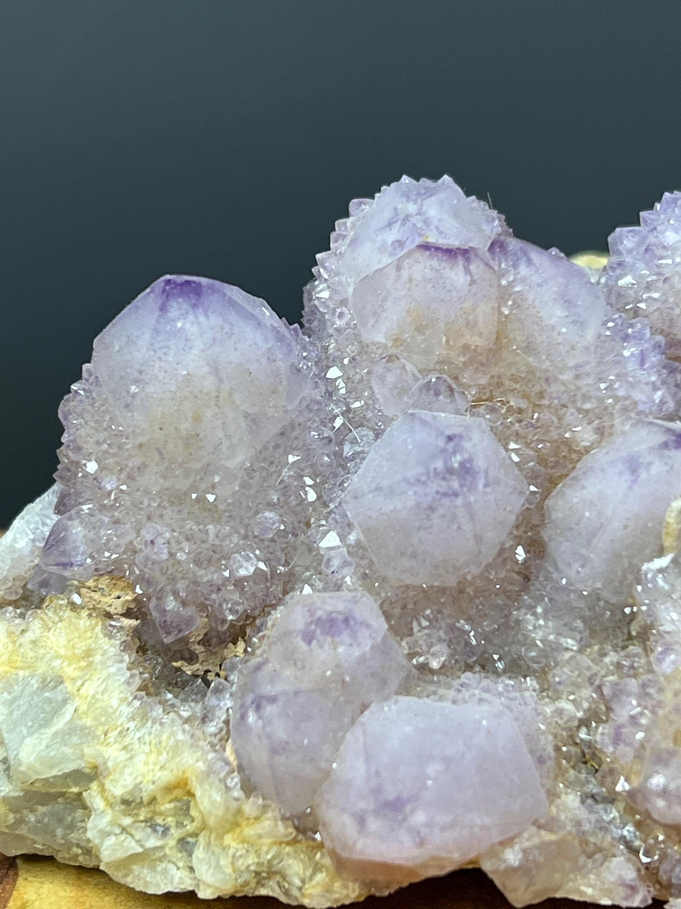 Cactus Amethyst Spirit Quartz, South African Mineral Specimen - Crystal Gemstone AE 