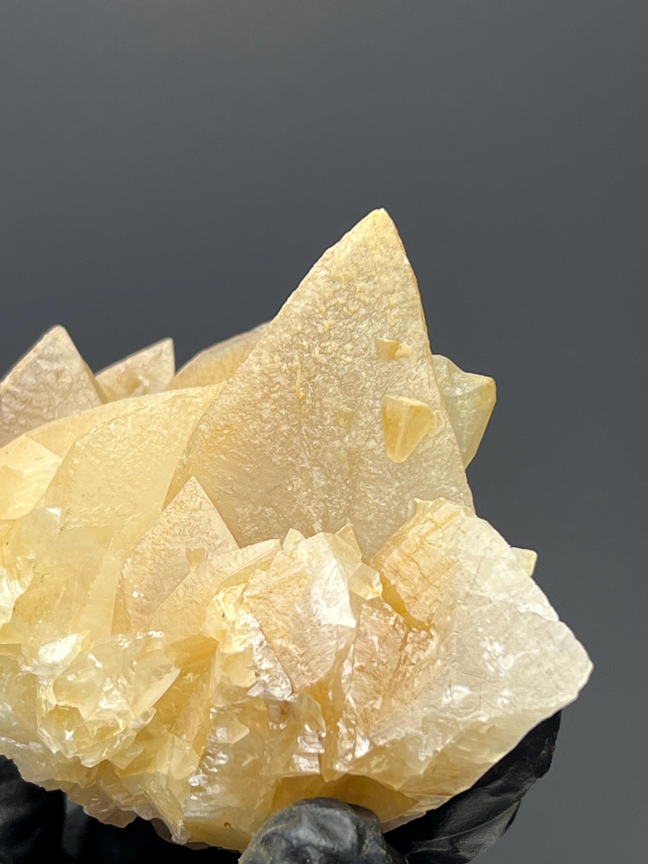 Orange Crystal Calcite Specimen - Crystal Gemstone AE 