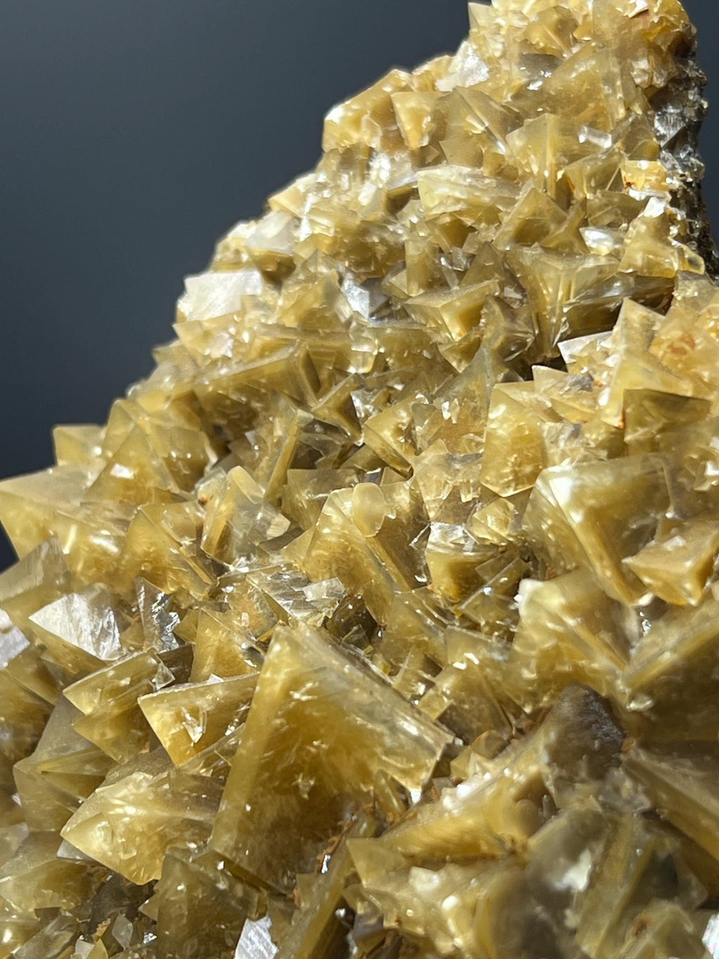 Very Special Orange Crystal Calcite Specimen - Crystal Gemstone AE 