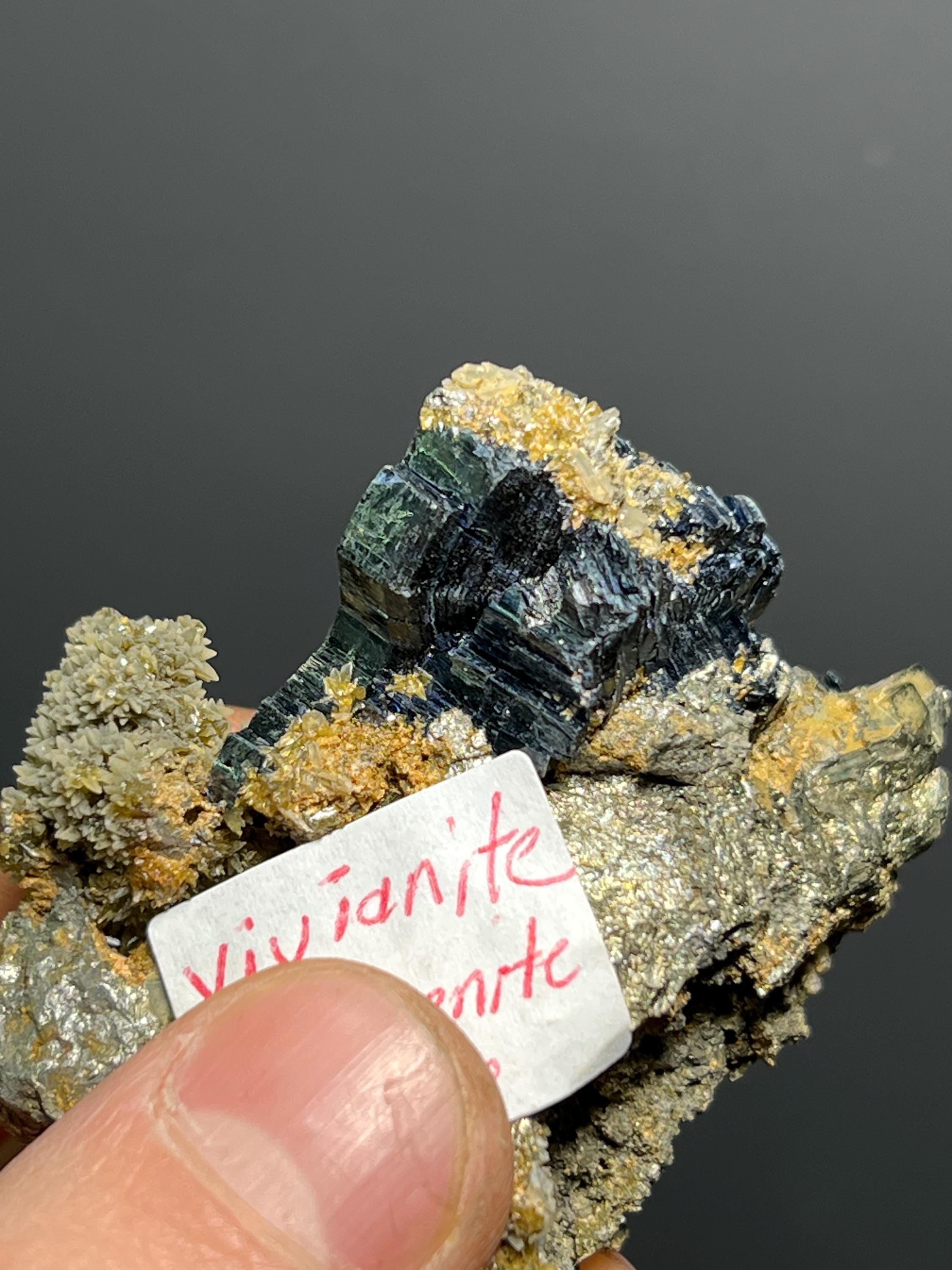 Museum Grade, Vivanite Childernite Specimen, 118gram - Crystal Gemstone AE 