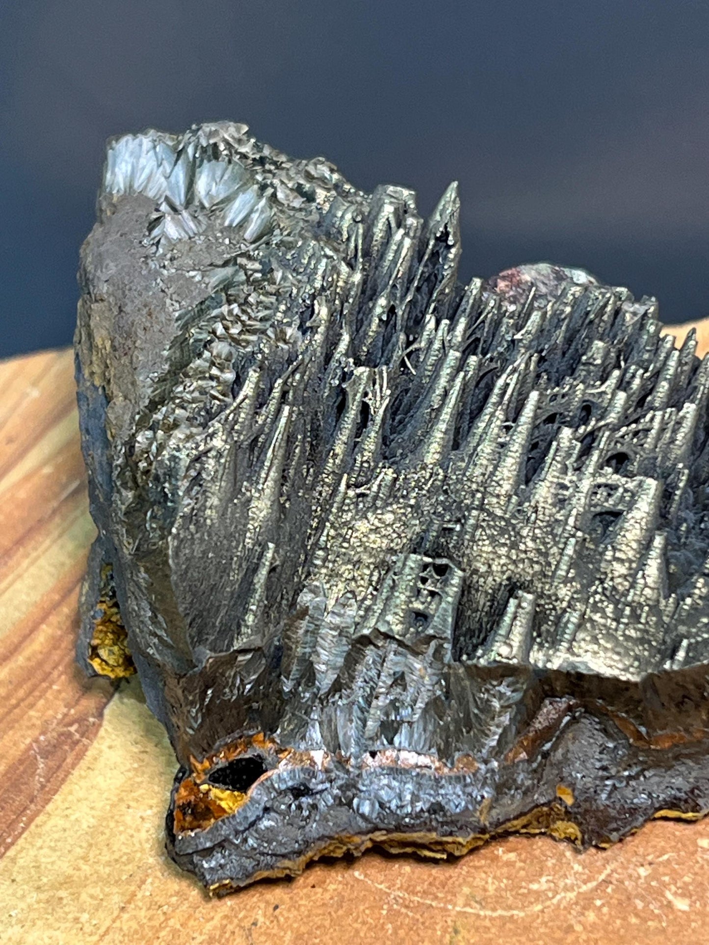 Museum Grade Special Golden Color Stalactite Goethite, For Special Collection - Crystal Gemstone AE 