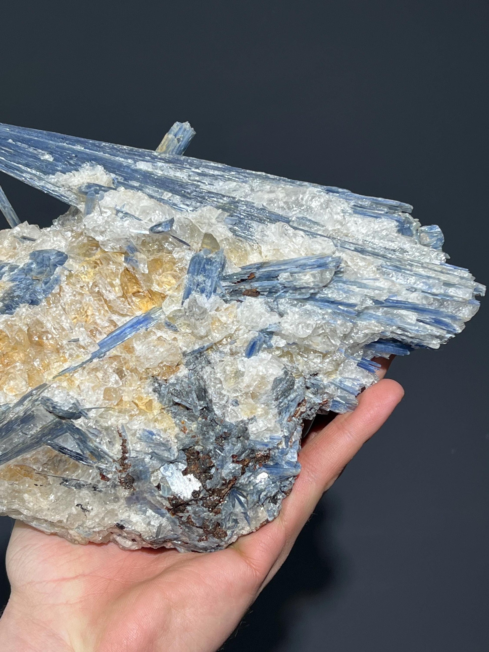 Special Formation Blue Kyanite Mineral - Crystal Gemstone AE 
