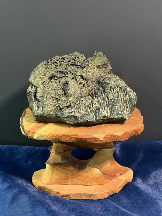 "Museum Grade" Golden Color Botryoidal And Stalactite Formation Goethite Specimen - Crystal Gemstone AE 