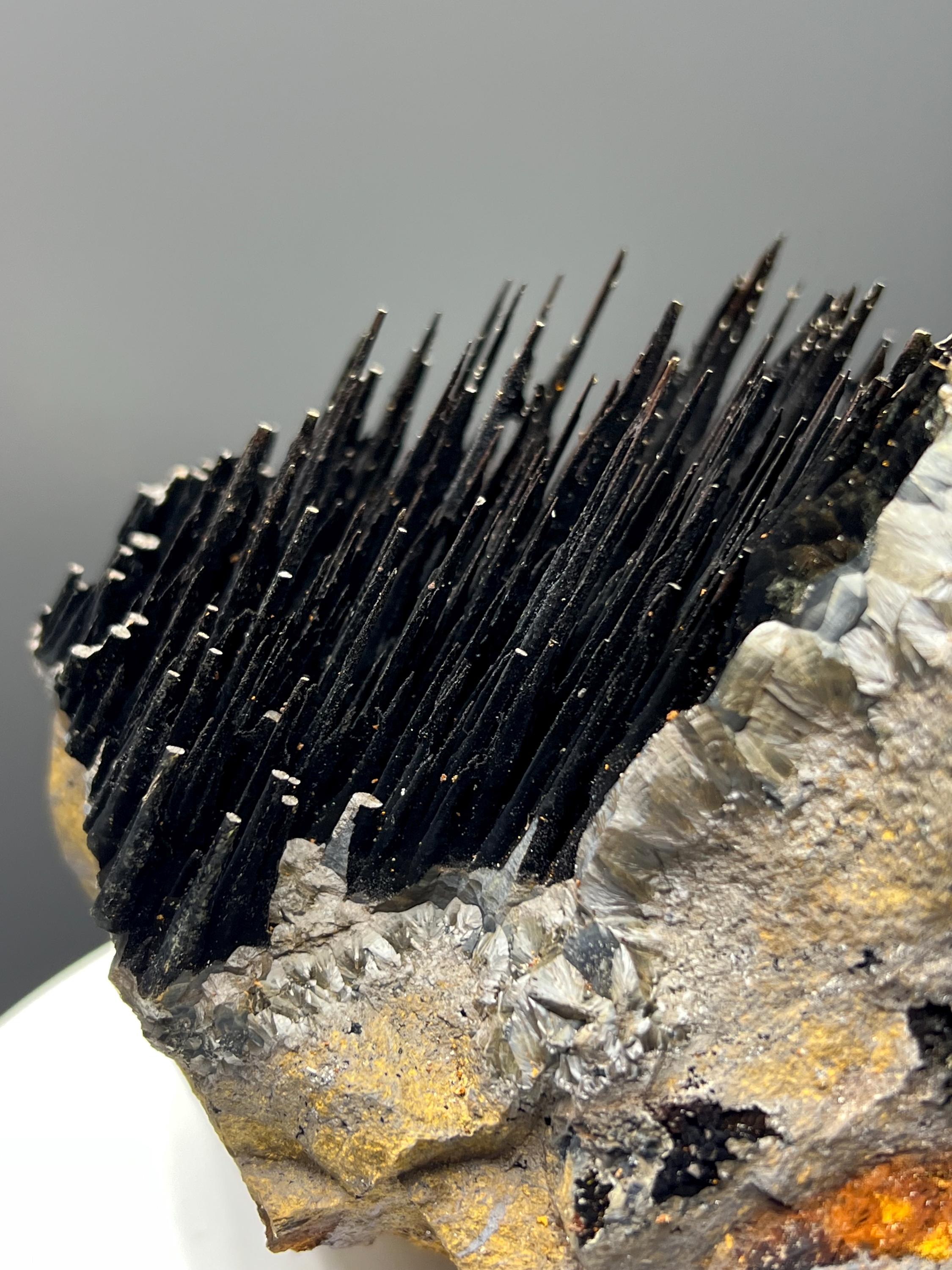 Museum Grade, Velvet Function Stalactite Goethtie, For Special Collection - Crystal Gemstone AE 