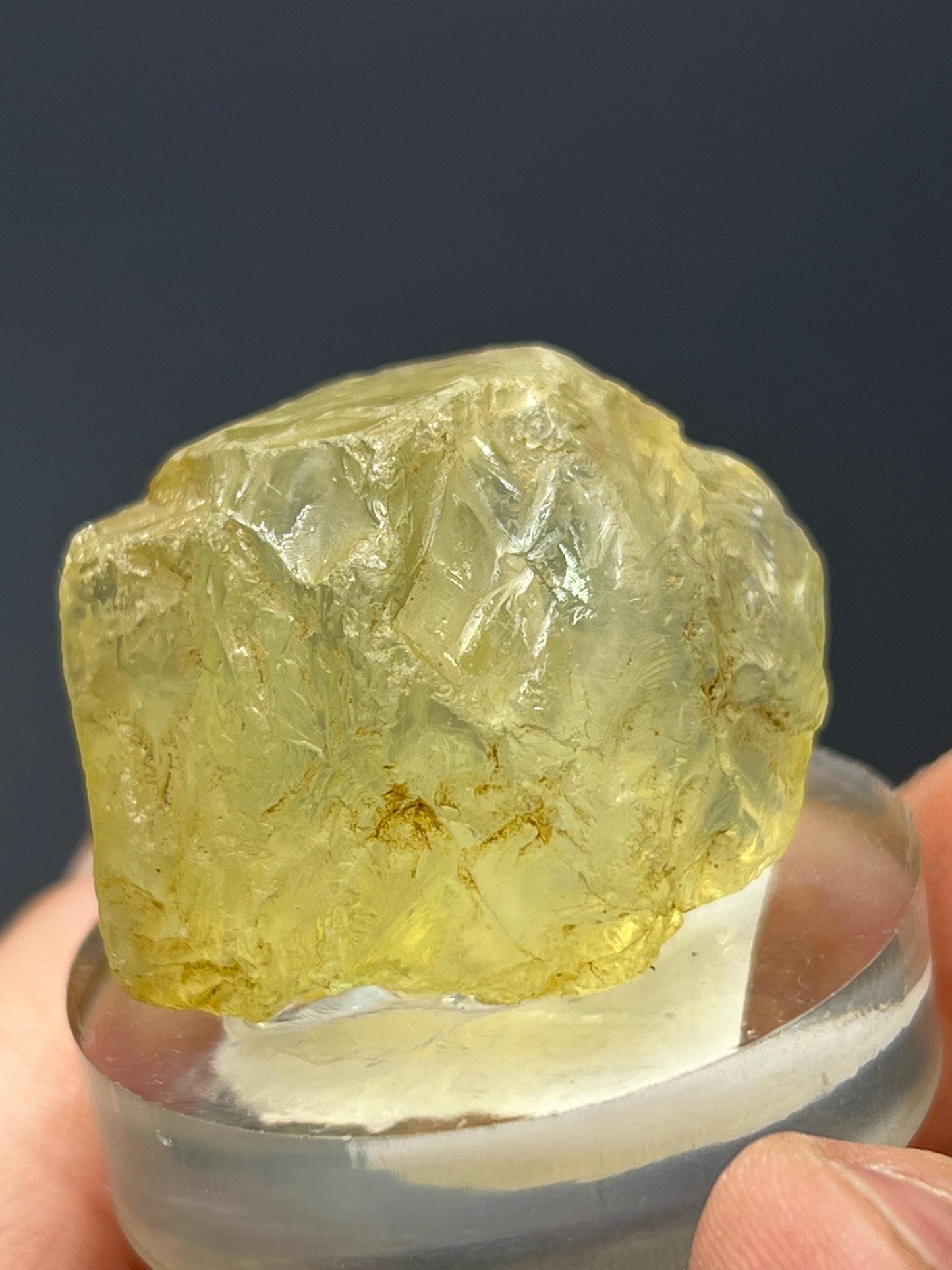 Yellow Topaz Specimen - Crystal Gemstone AE 