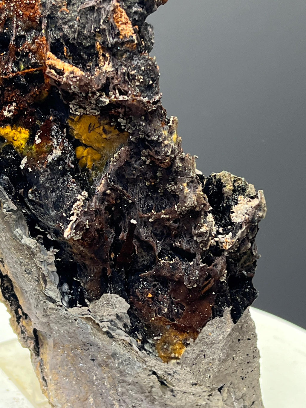 Very Showy! Limonite And Specularite With Velvet Stalactite Goethite Specimen, For Special Collection - Crystal Gemstone AE 