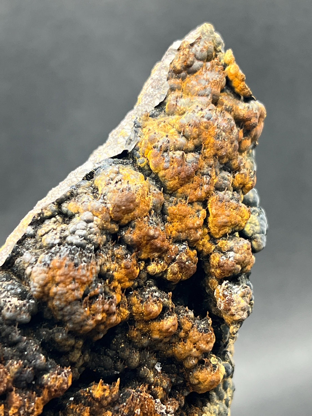 Showy, Limonite And Specularite On Goethite Small Stalactites - Crystal Gemstone AE 