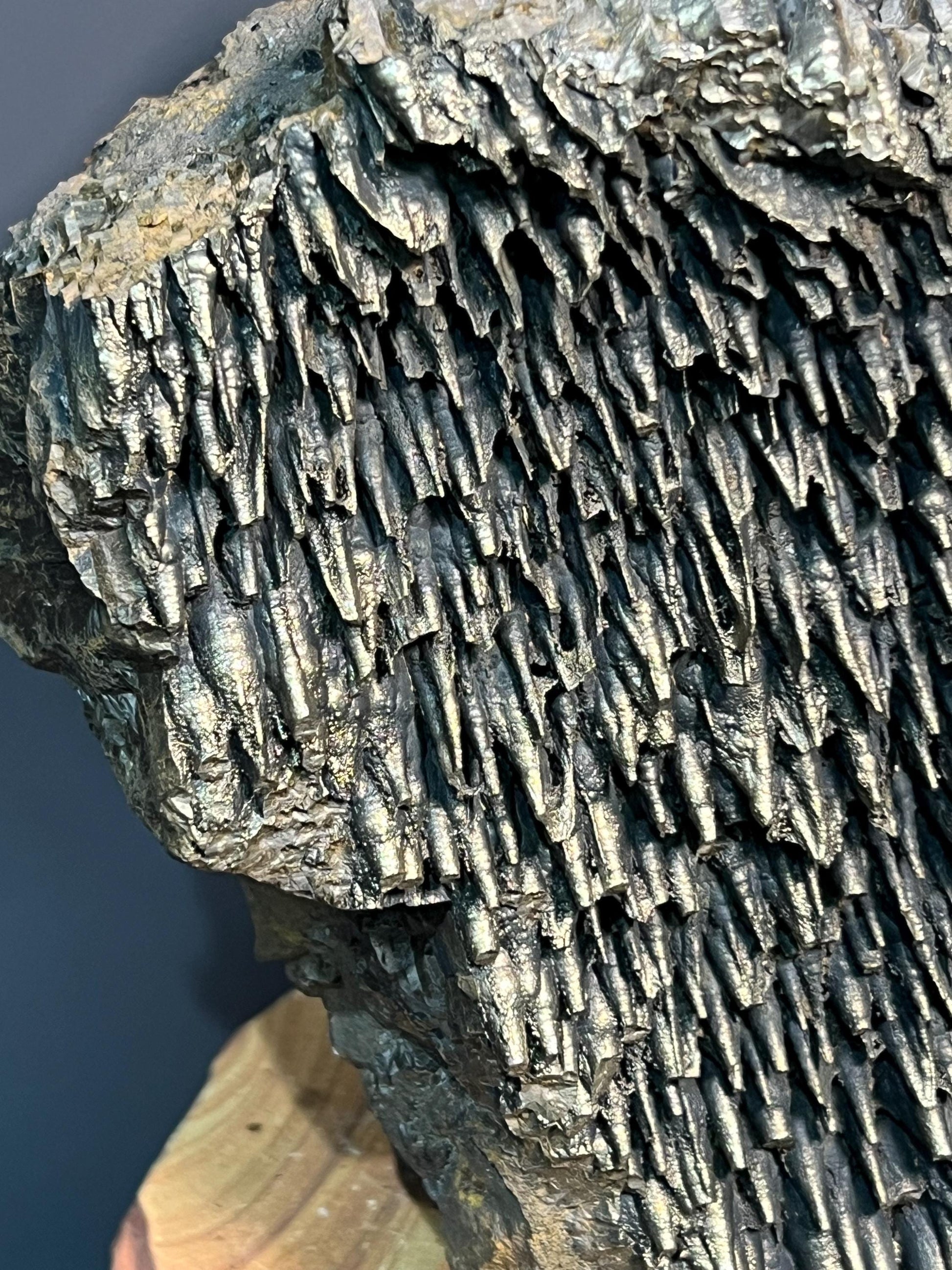 Museum Grade Very Special Golden Color Stalactite Goethite, For Special Collection - Crystal Gemstone AE 