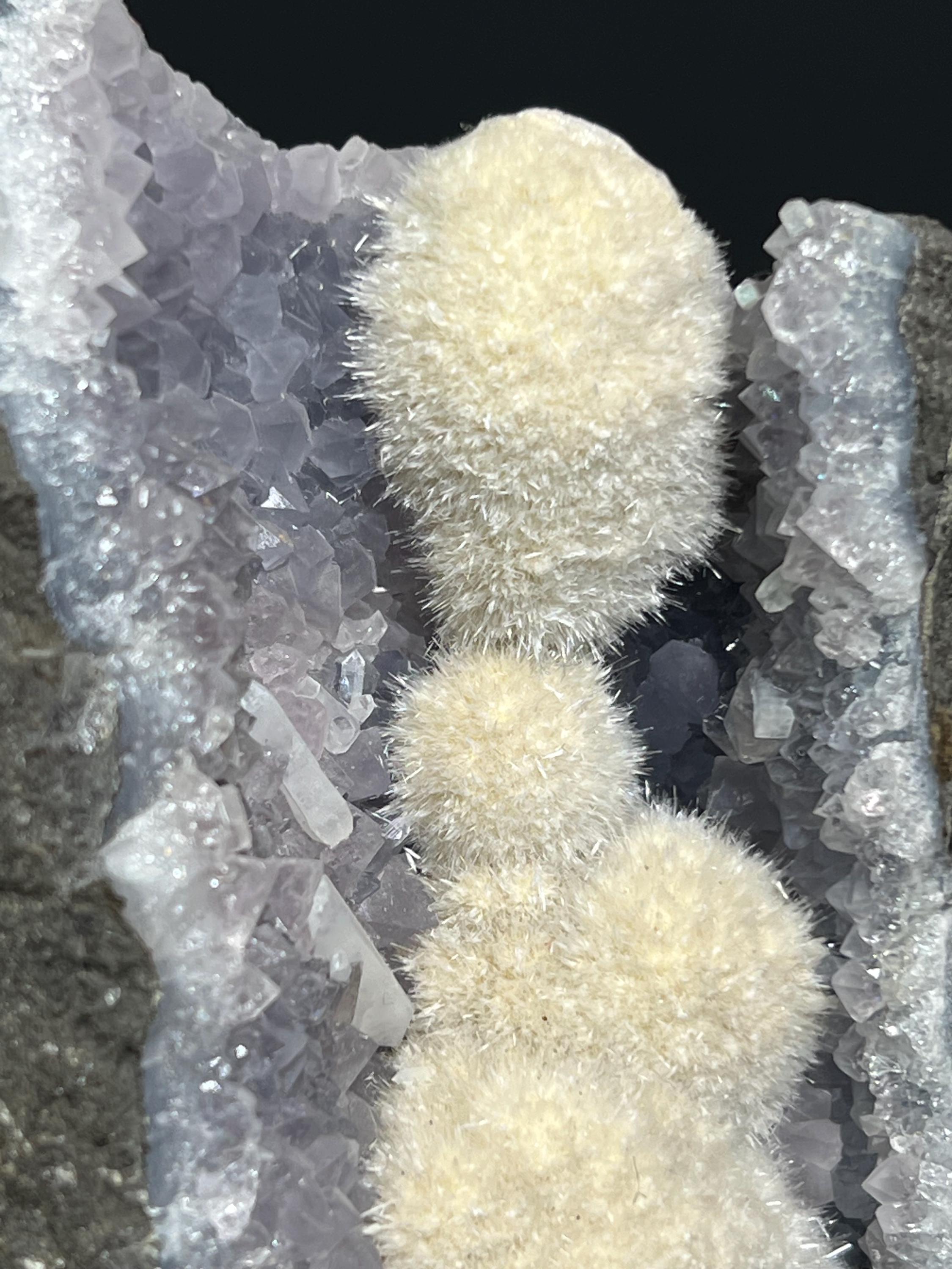 Okenite Amethyst Specimen, 428gram - Crystal Gemstone AE 
