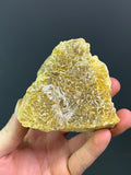 Yellow Fluorite Calcite - Crystal Gemstone AE 