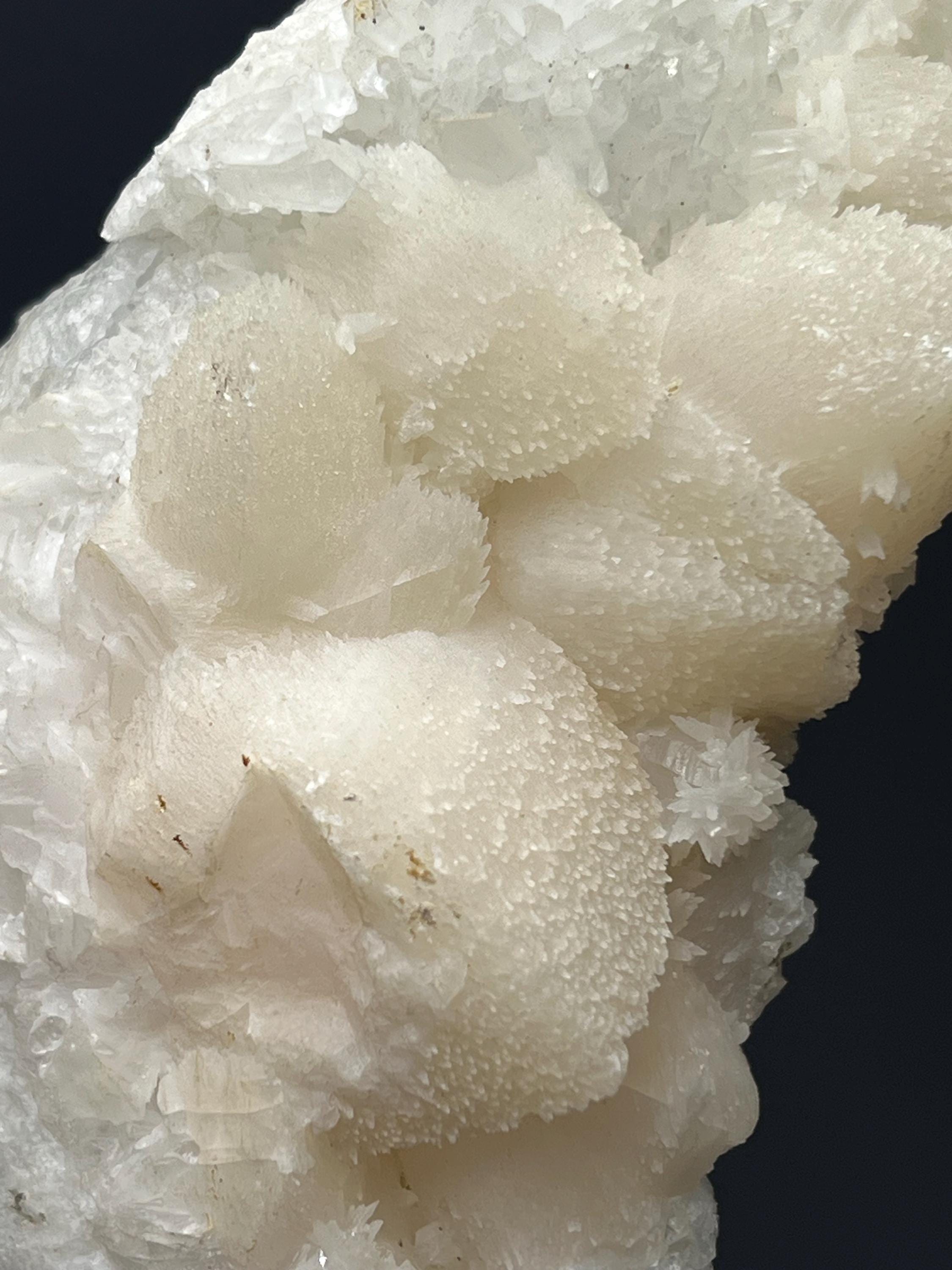Lilac Calcite With Crystal Quartz - Crystal Gemstone AE 