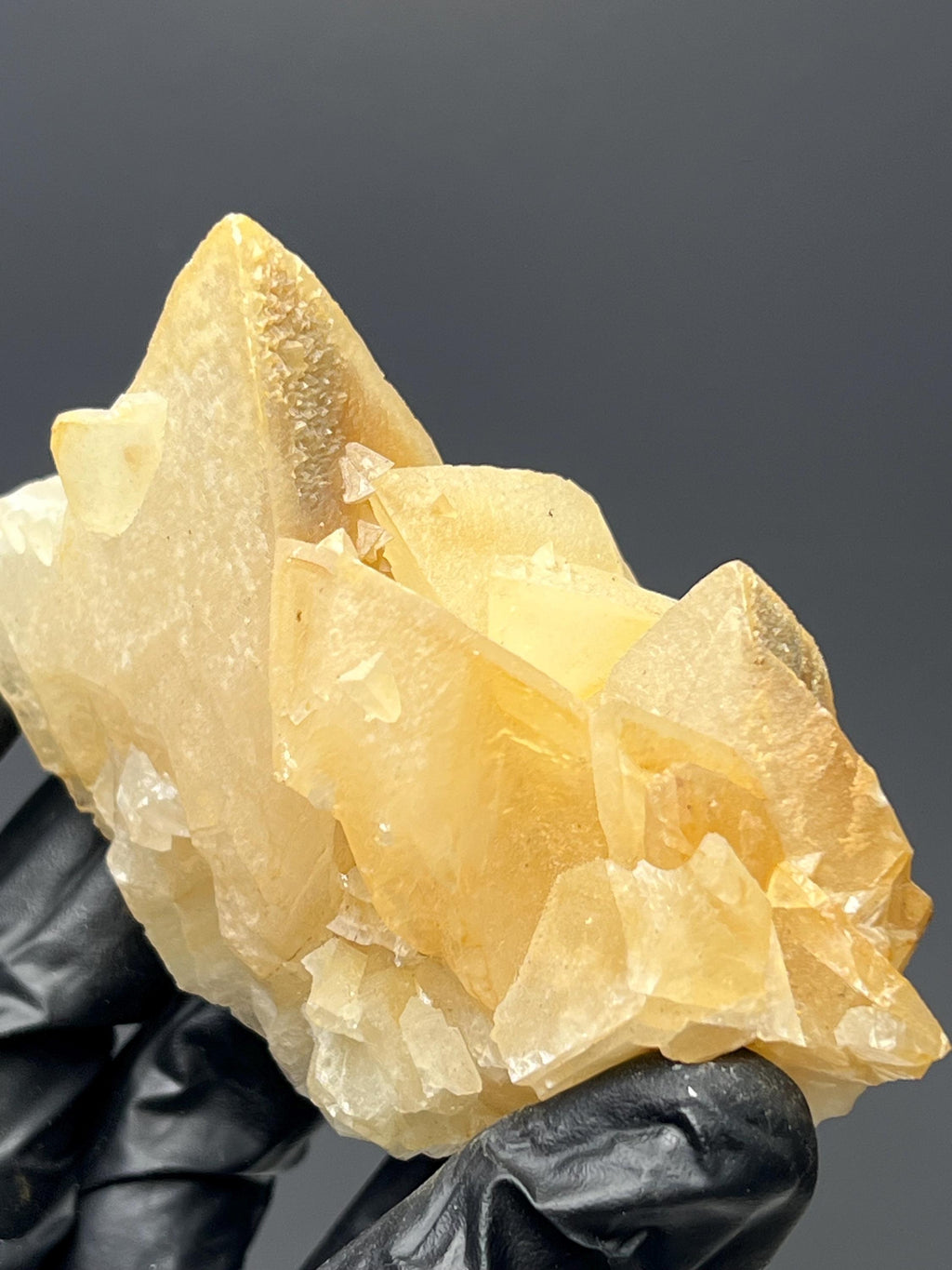 Orange Crystal Calcite Specimen - Crystal Gemstone AE 