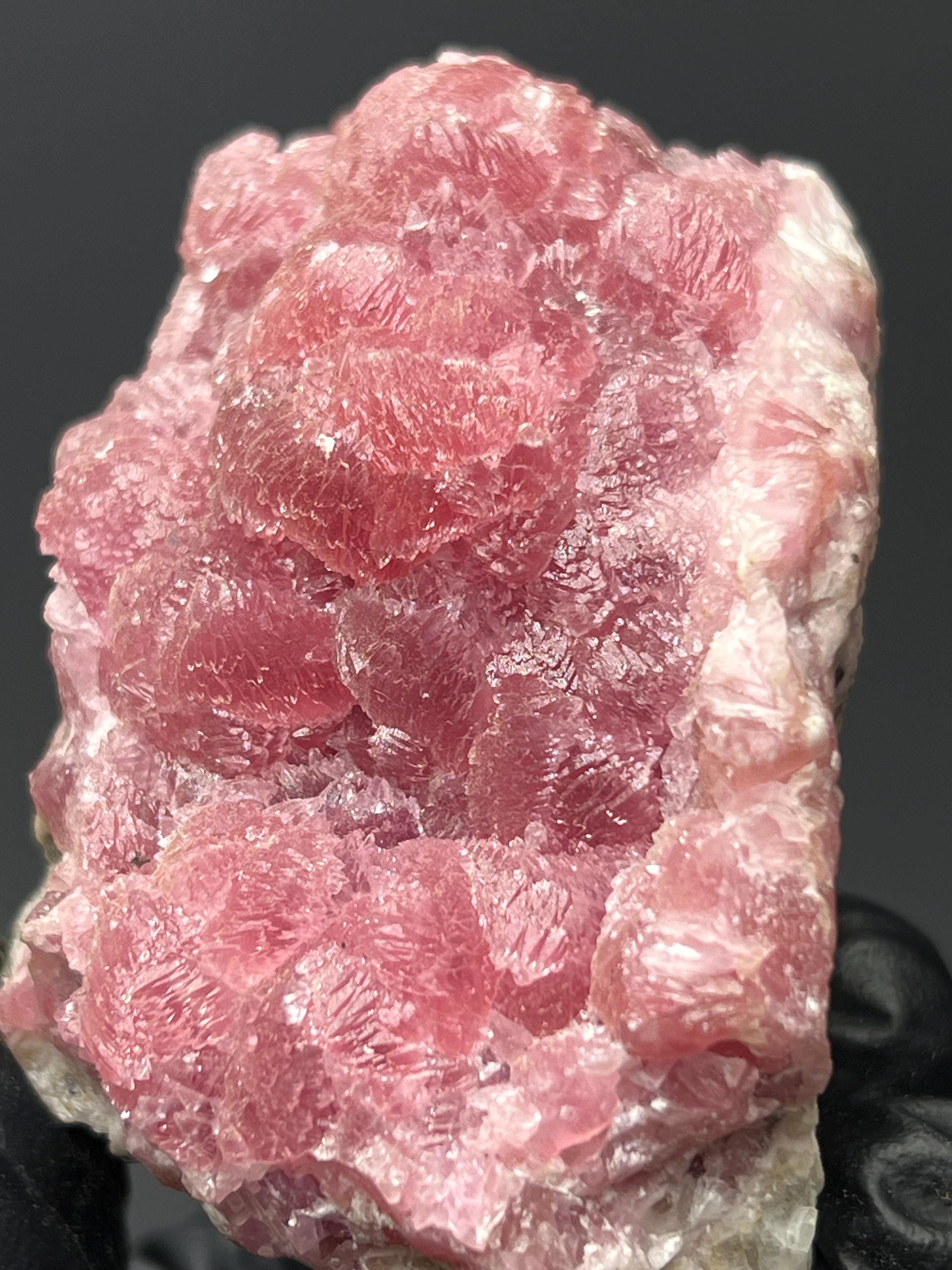 Moroccan Cobaltian Calcite Specimen - Pink Crystal Mineral Decor - Crystal Gemstone AE 
