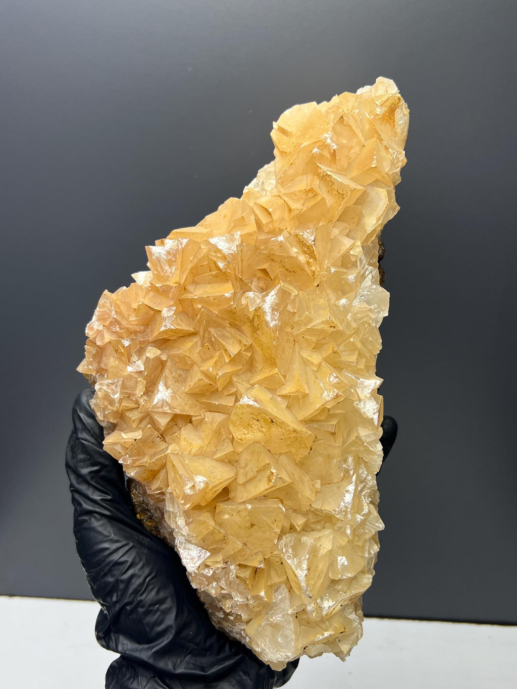 Orange Crystal Calcite Specimen - Crystal Gemstone AE 