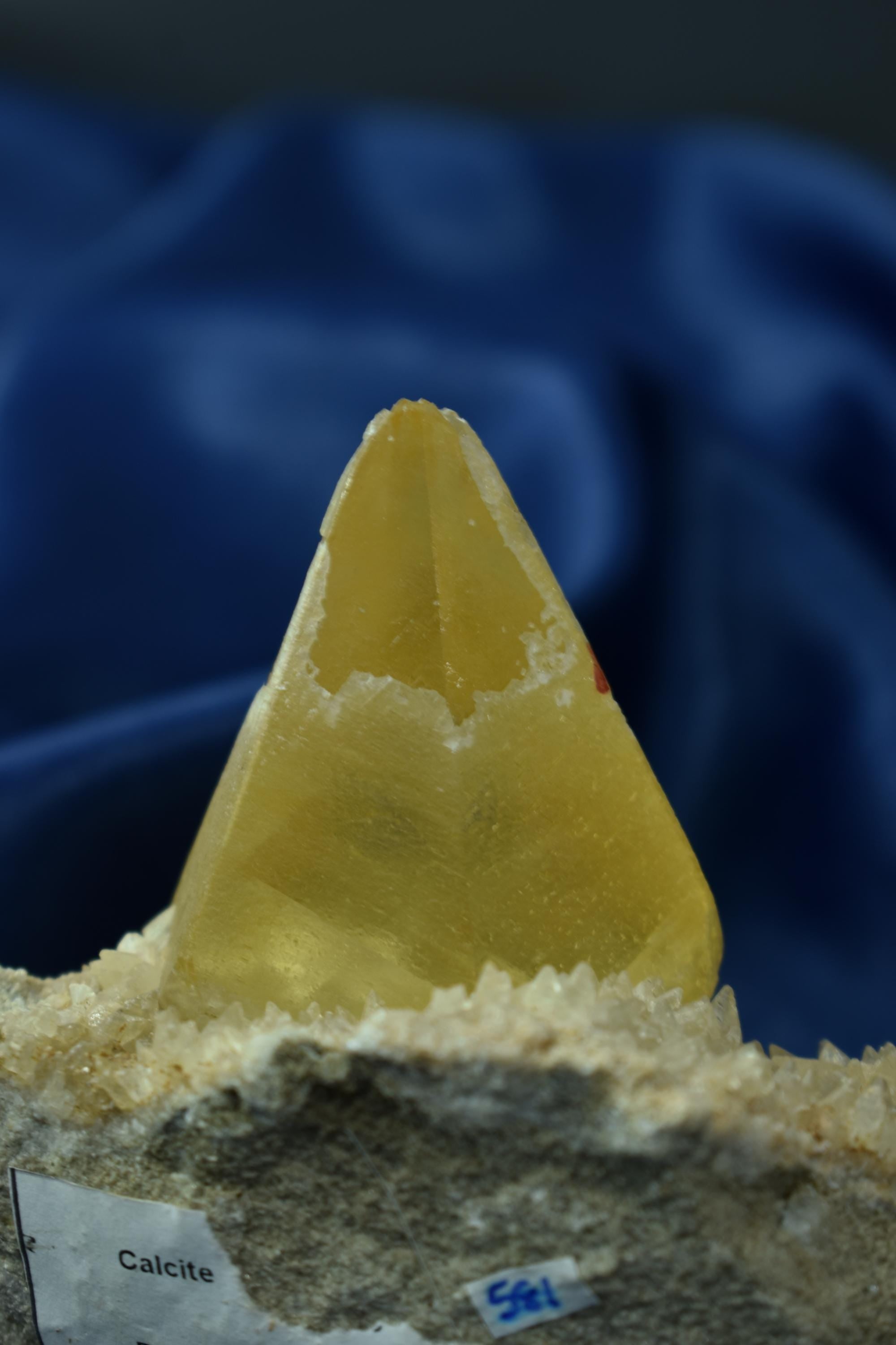 Rare Golden Yellow Tooth Calcite Specimen, For Special Collection Piece - Crystal Gemstone AE 