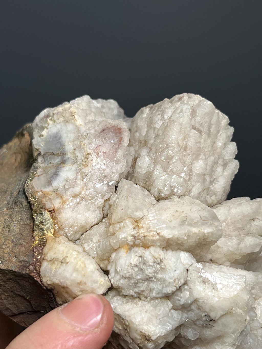 Calcite With Pyrite Specimen - Peru - Crystal Gemstone AE 