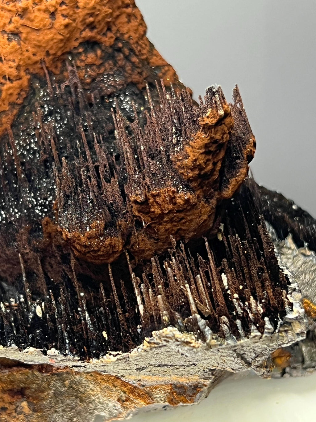 Museum Grade, Limonite And Specularite With Stalactite Goethite, For Special Collection - Crystal Gemstone AE 