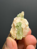 Apatite On Calcite Specimen, 24gram - Crystal Gemstone AE 