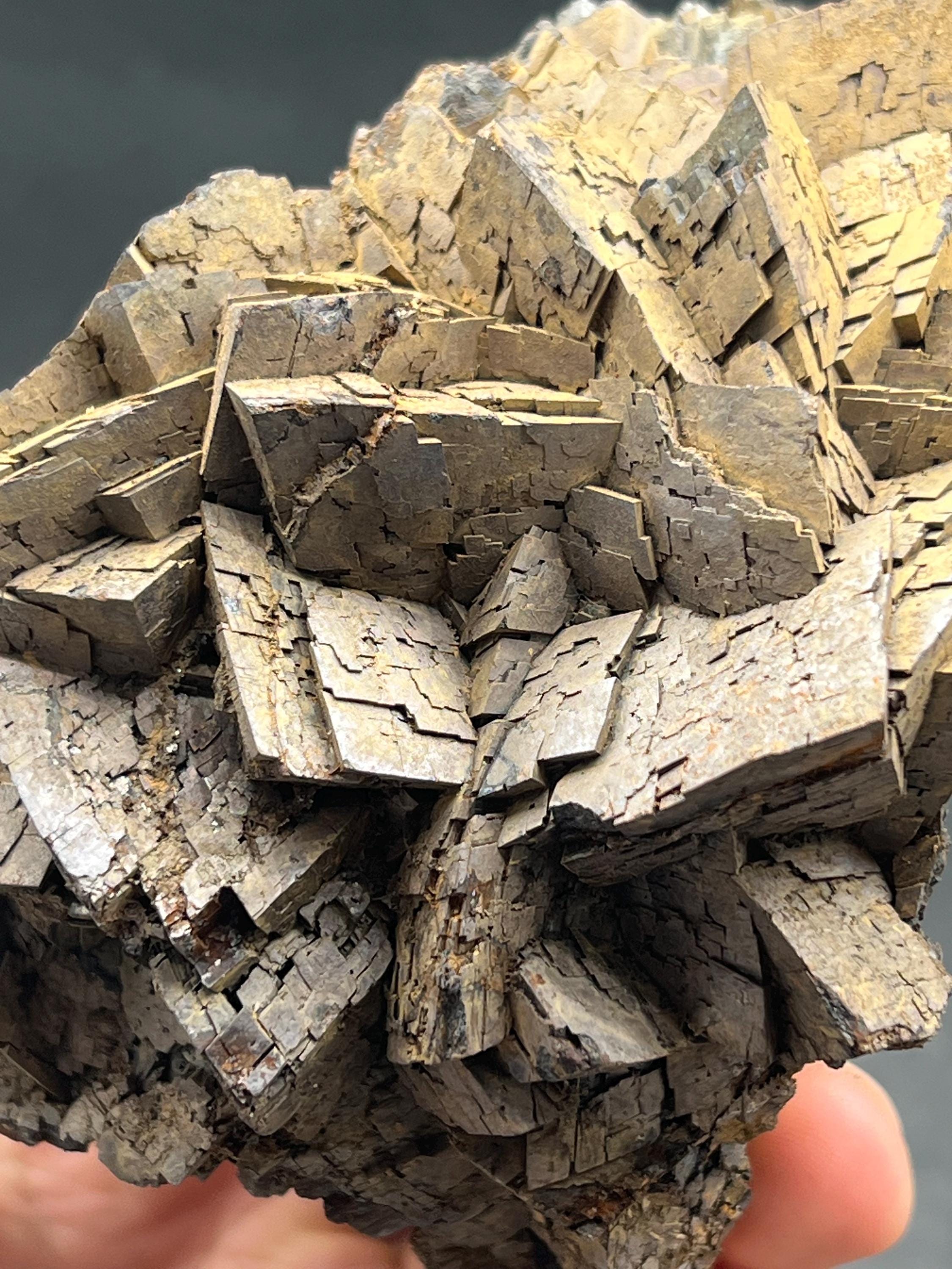 Special Quality, Limonite On Iron Siderite Mineral, For Special Collection - Crystal Gemstone AE 