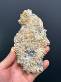 Very Special, Sphalerite And Pyrite On Gypsum Crystal Selenite Specimen, 254gram - Crystal Gemstone AE 