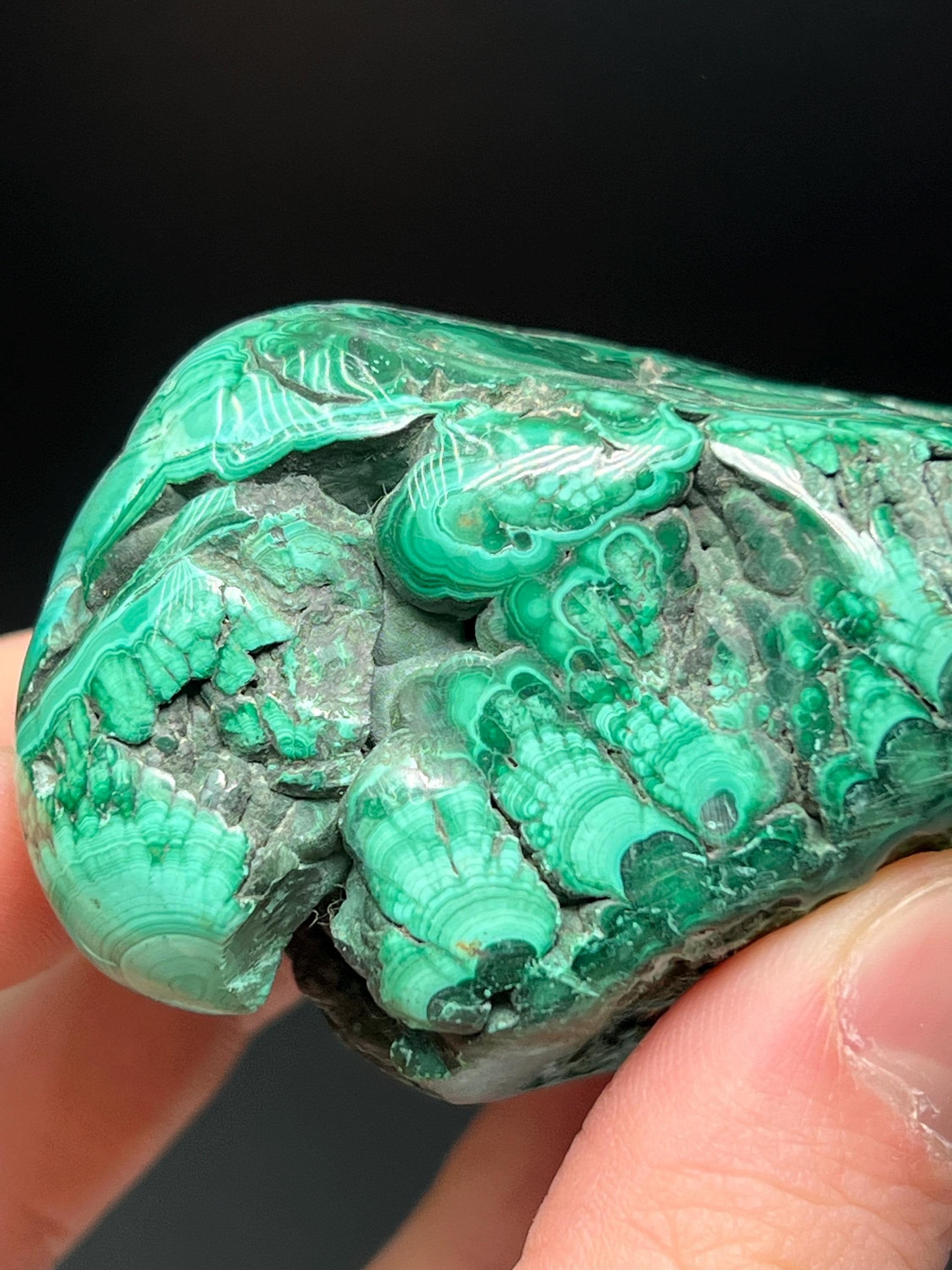 Polished Malachite Specimen - Crystal Gemstone AE 