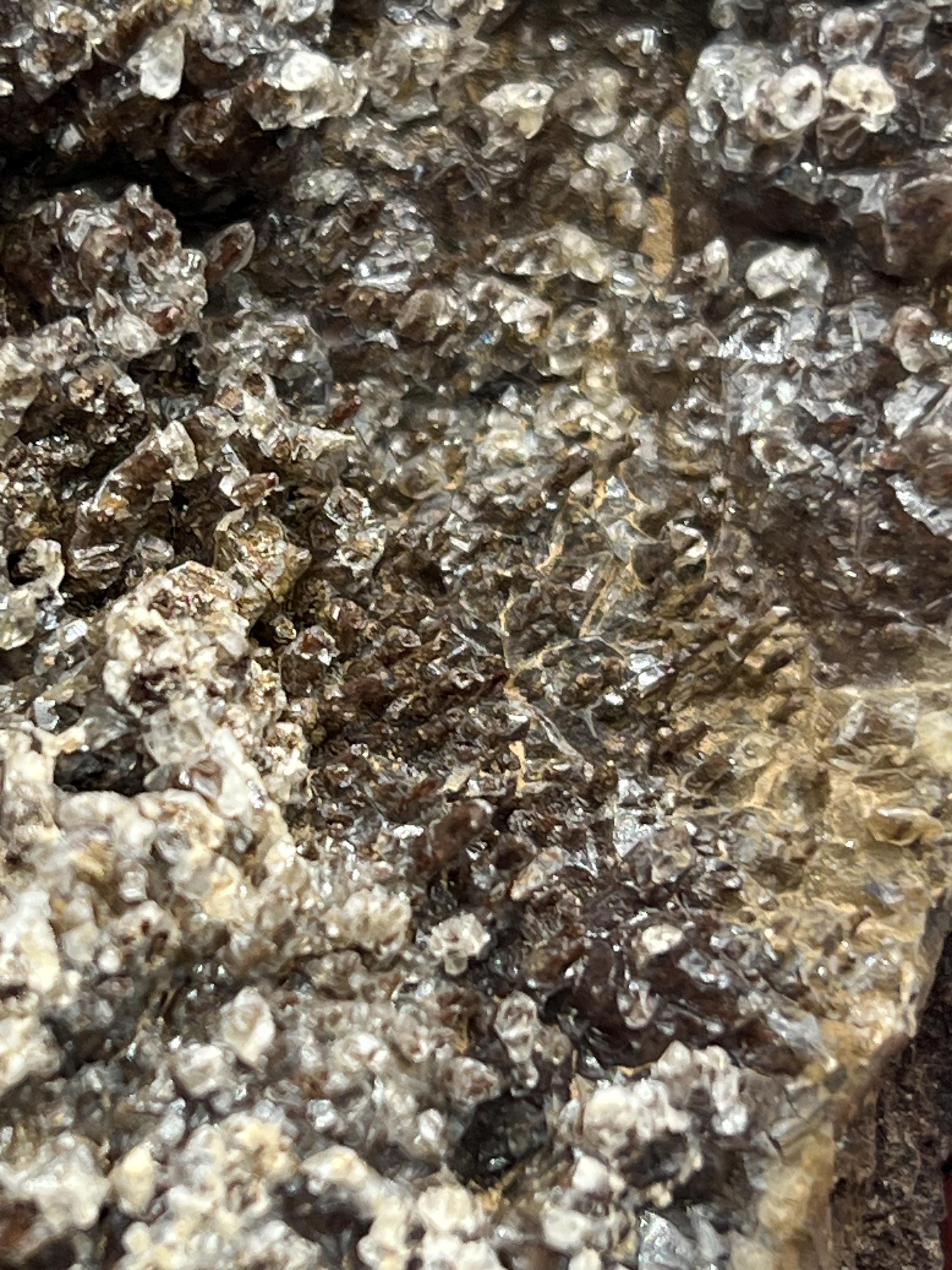 Special Formation, Crystal Calcite With Hematite Small Stalactites, From Turkey - Crystal Gemstone AE 