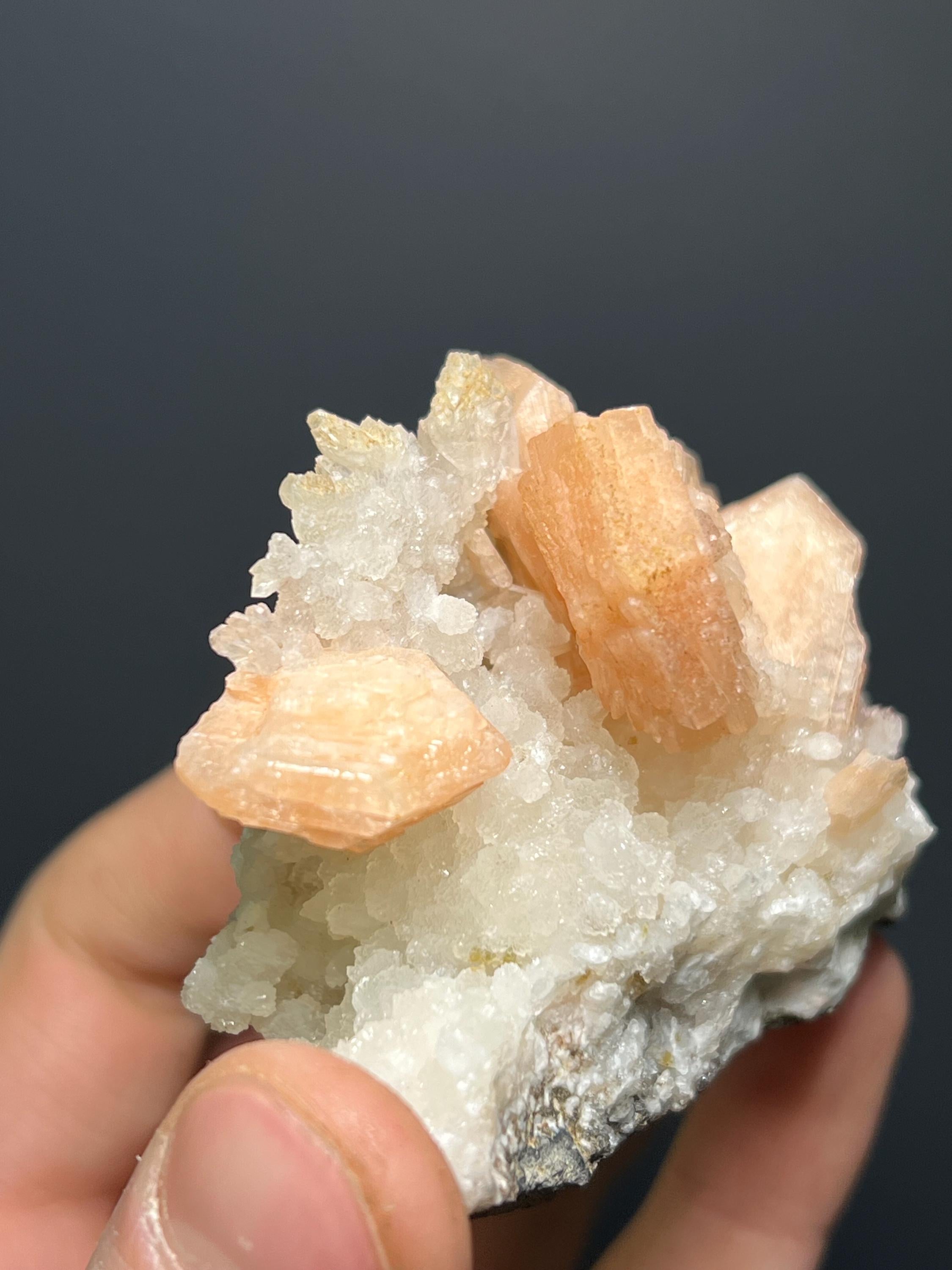 Stilbite With Chalcedony Specimen - Crystal Gemstone AE 