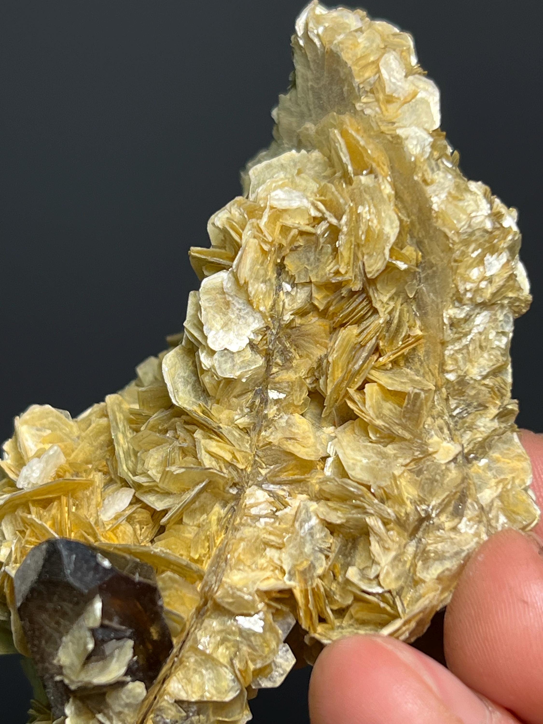 Muscovite With Smoky Quartz - Brazil - Crystal Gemstone AE 