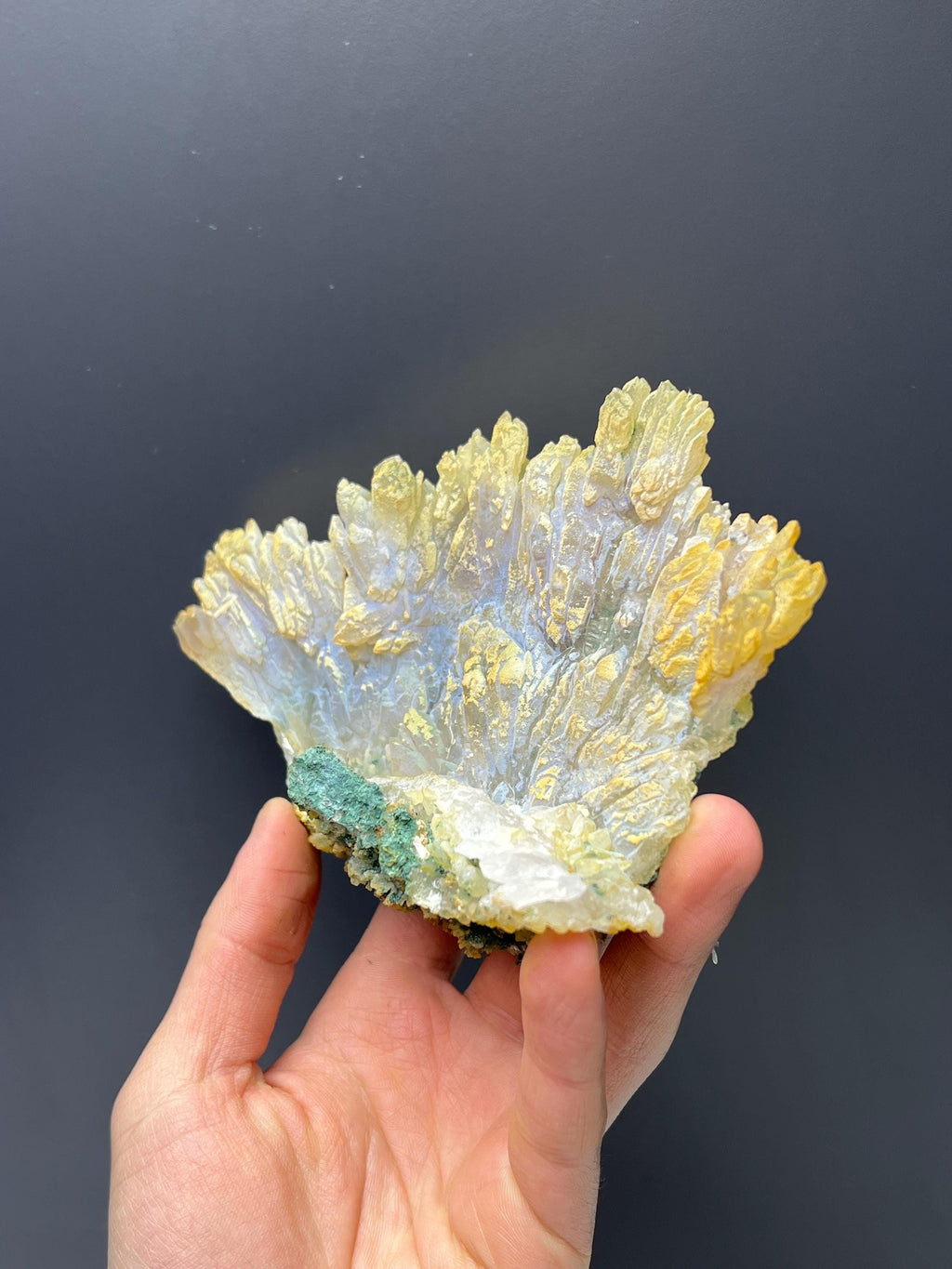 Flower Amethyst Crystal On Matrix - Crystal Gemstone AE 