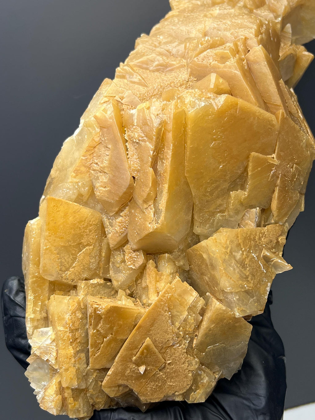 Very Special Orange Crystal Calcite Specimen - Crystal Gemstone AE 