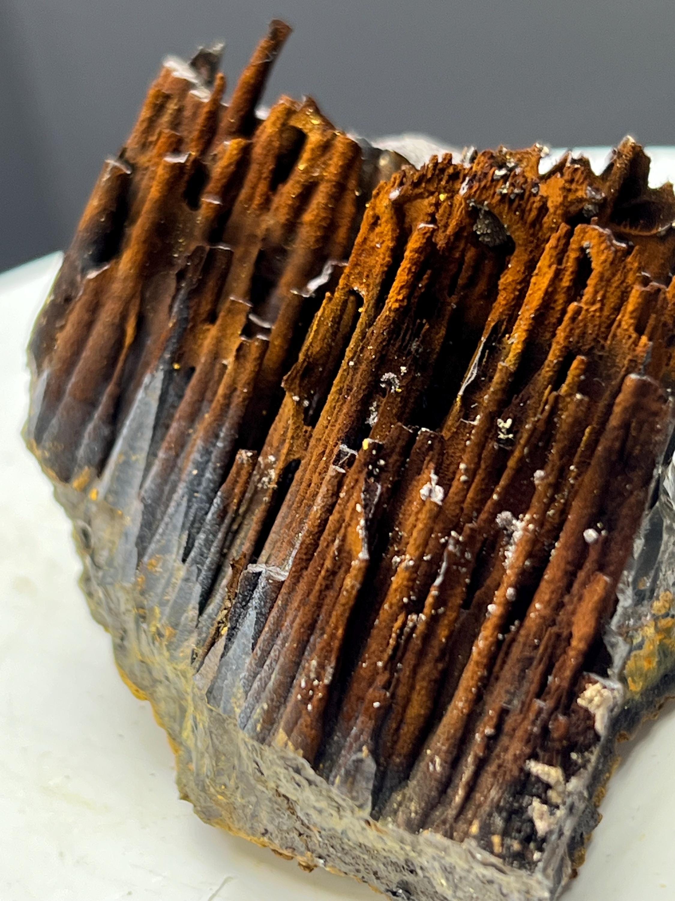 Museum Grade! Limonite With Velvet Function Stalactite Goethite Specimen - Crystal Gemstone AE 