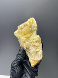 Yellow Cubic Fluorite Specimen - Crystal Gemstone AE 