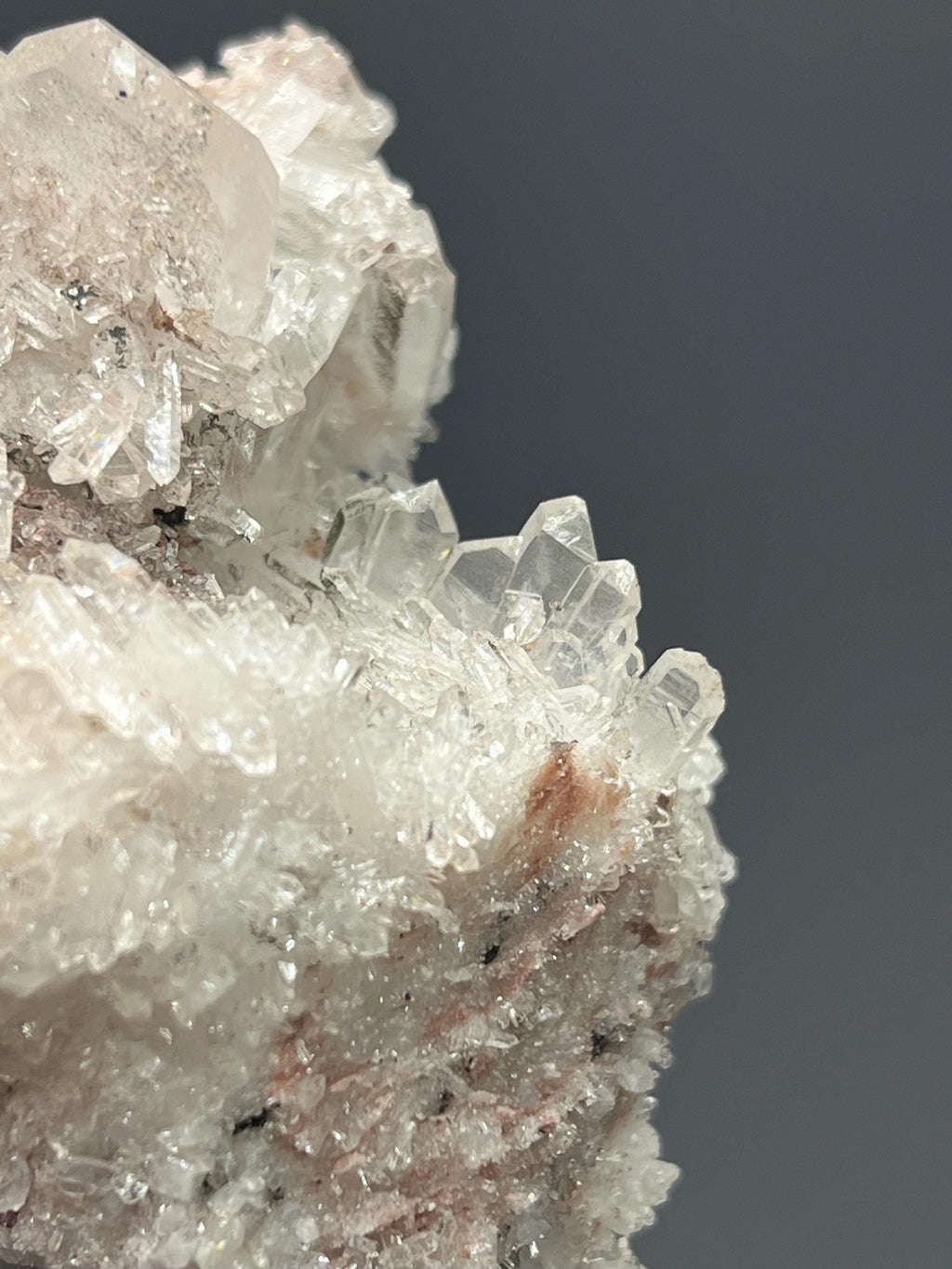 Pink Lemurian Quartz Cluster - Crystal Gemstone AE 