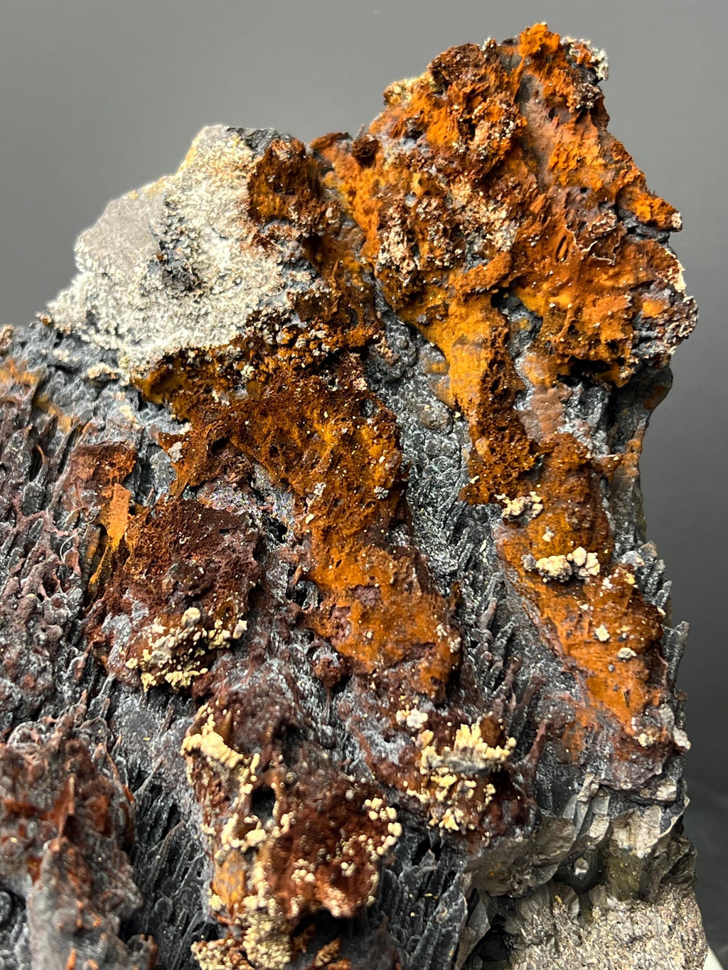 Museum Grade! Limonite And Specularite With Velvet Function Stalactites Goethite - Crystal Gemstone AE 