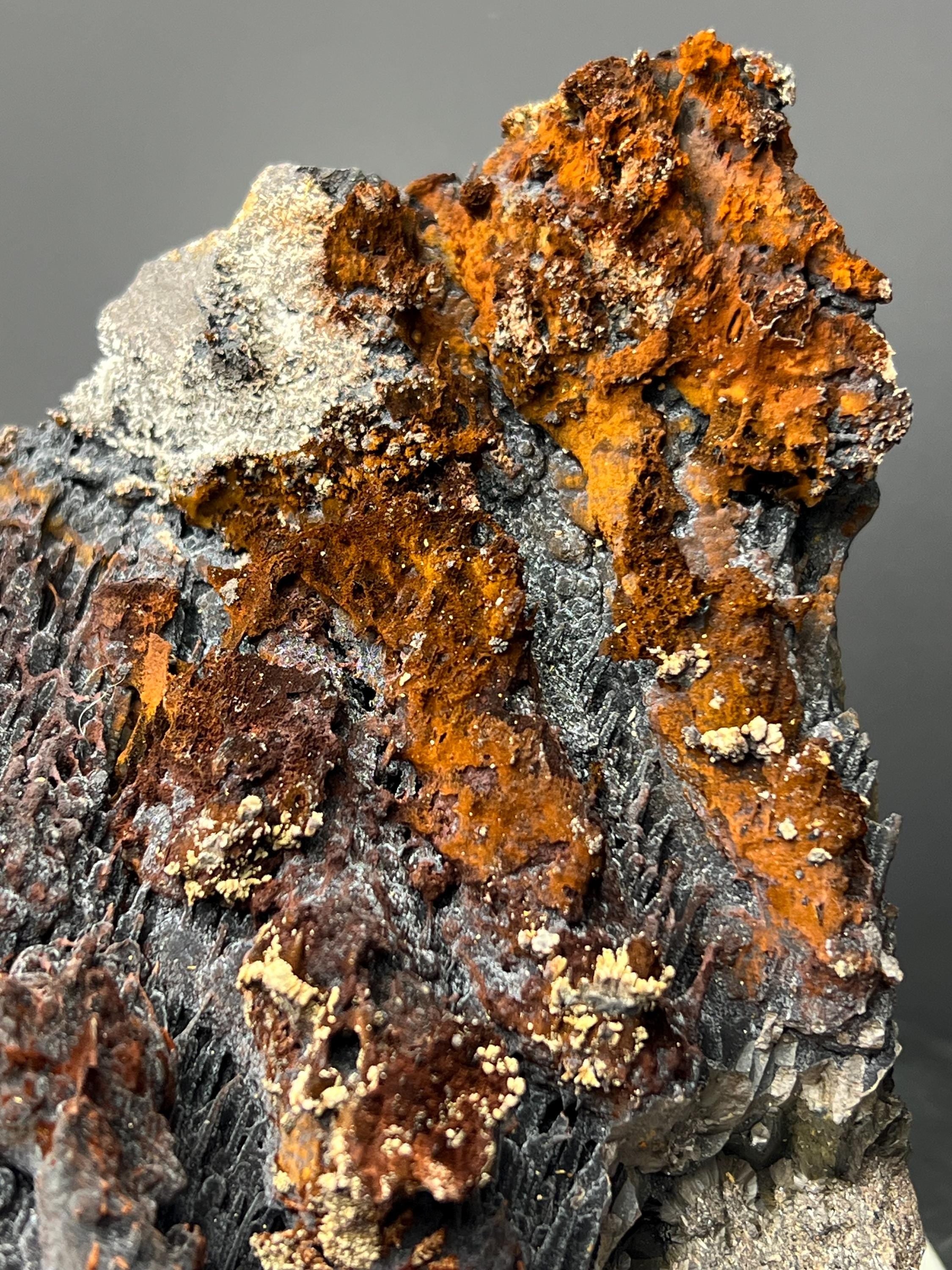 Museum Grade! Limonite And Specularite With Velvet Function Stalactites Goethite - Crystal Gemstone AE 