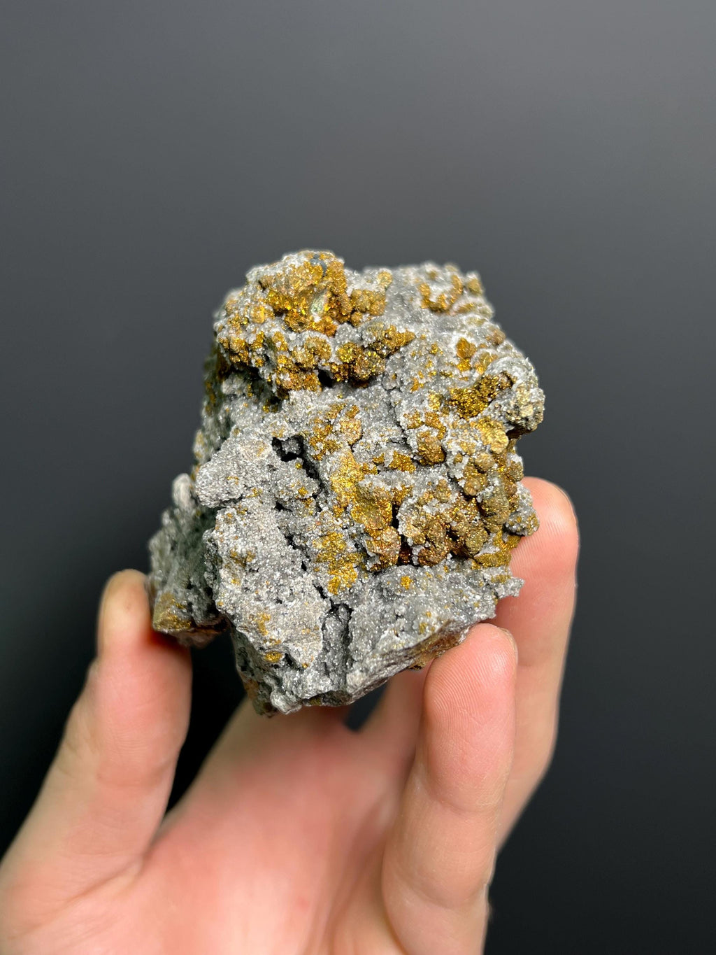 Calcite And Dolomite With Chalcopyrite, 440gram - Crystal Gemstone AE 