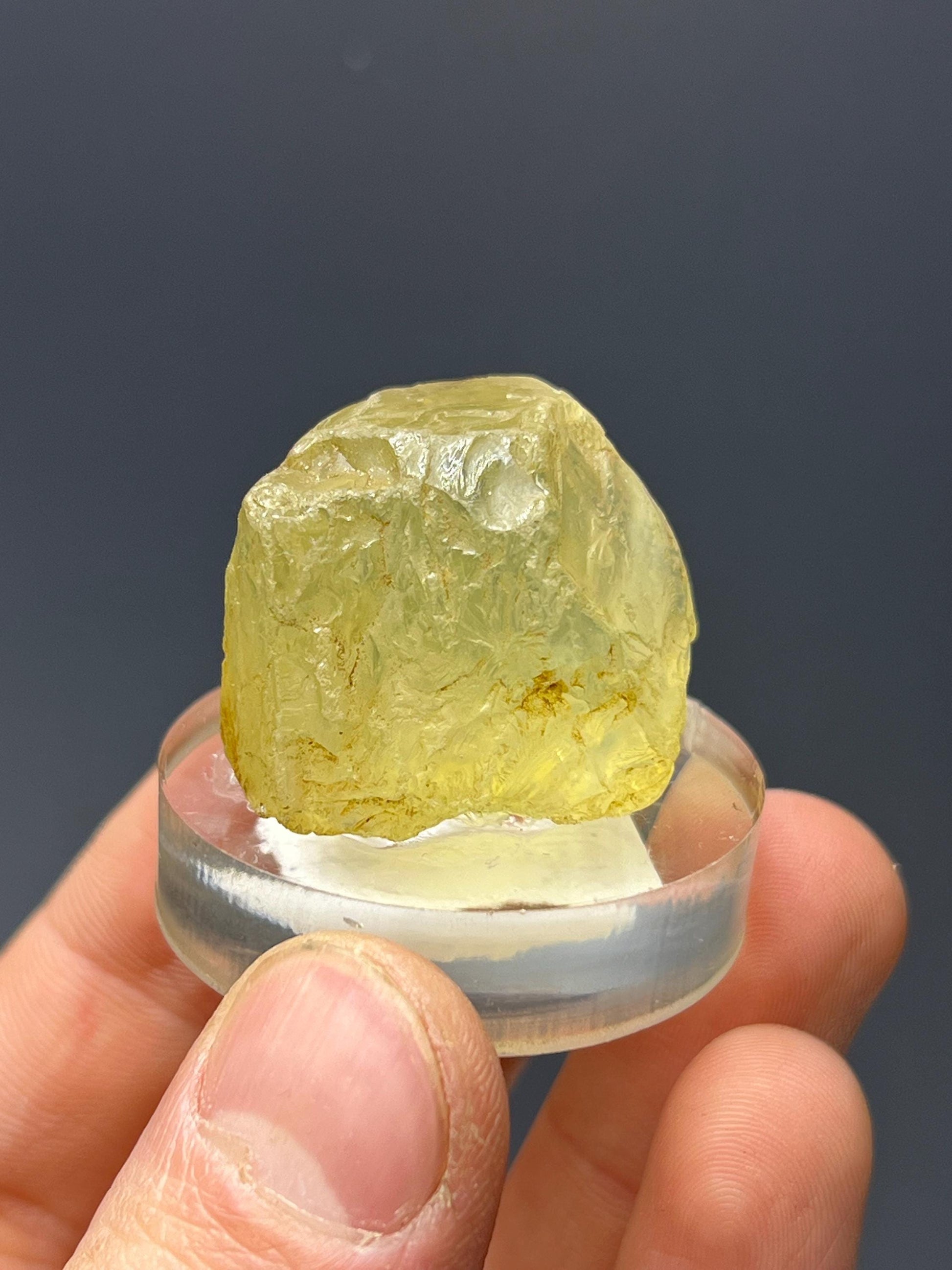 Yellow Topaz Specimen - Crystal Gemstone AE 