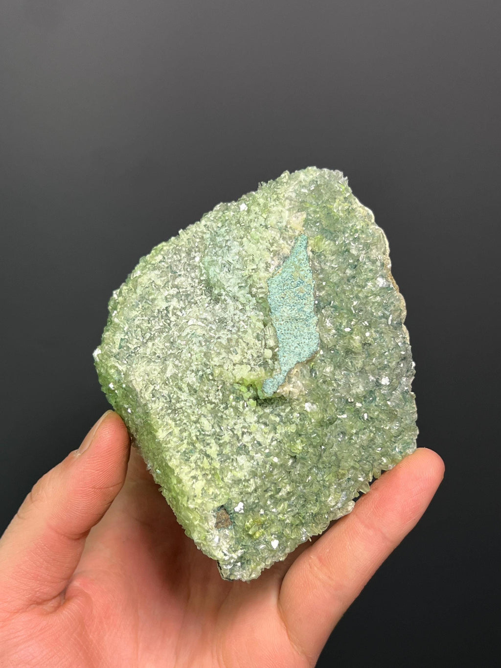 Special Green Selenite Crystal, 480gram - Crystal Gemstone AE 