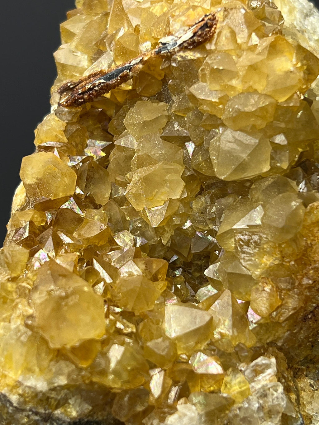 Iridescent Citrine Specimen - West Anatolia, Turkey - Crystal Gemstone AE 