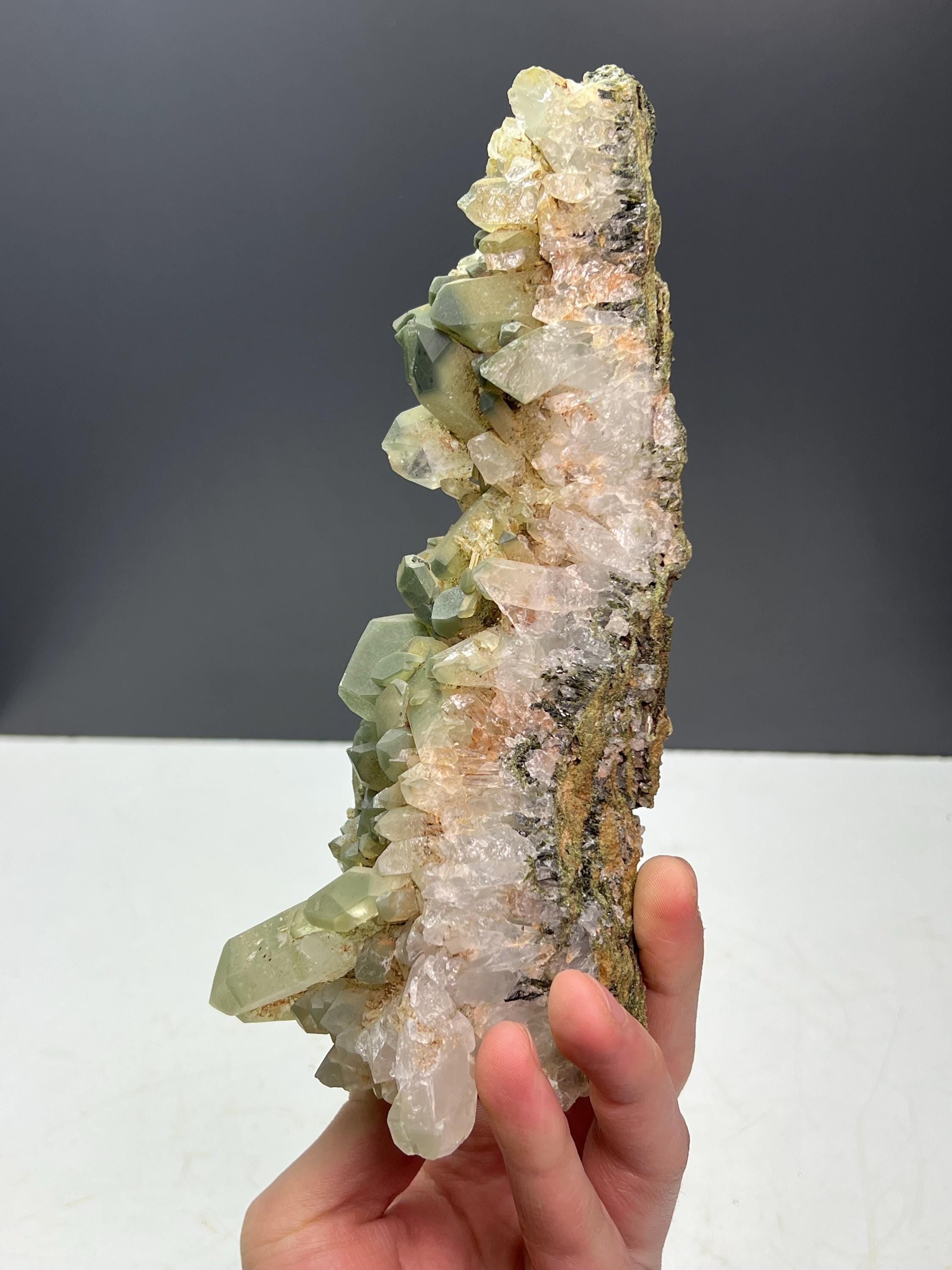 Chlorite Quartz Specimen - Crystal Gemstone AE 