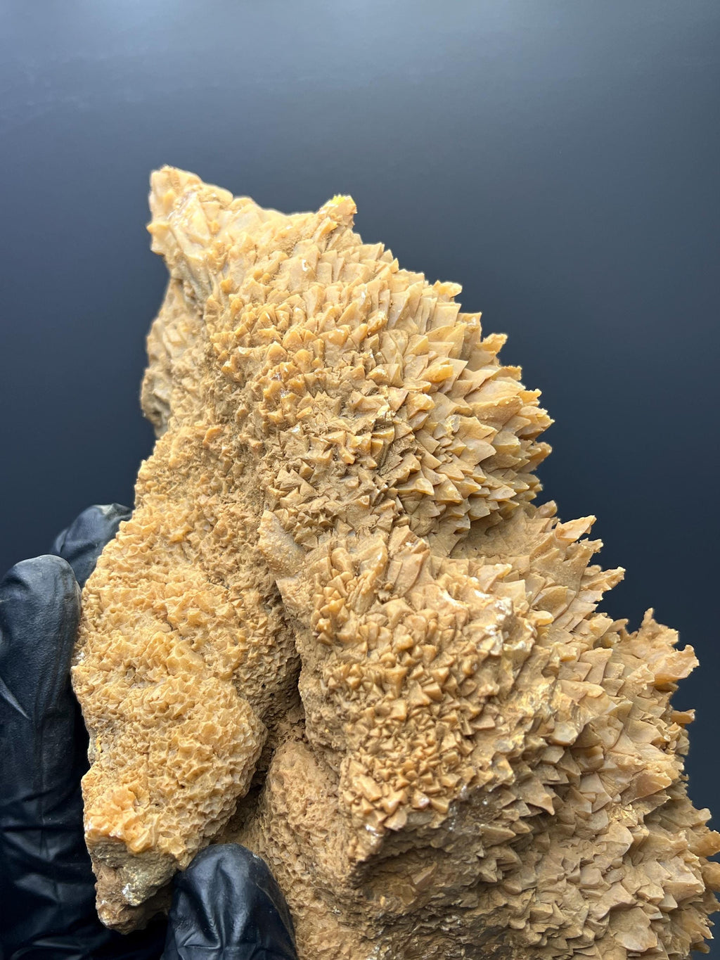 Large Orange Crystal Calcite Specimen - Turkey Mineral - Crystal Gemstone AE 