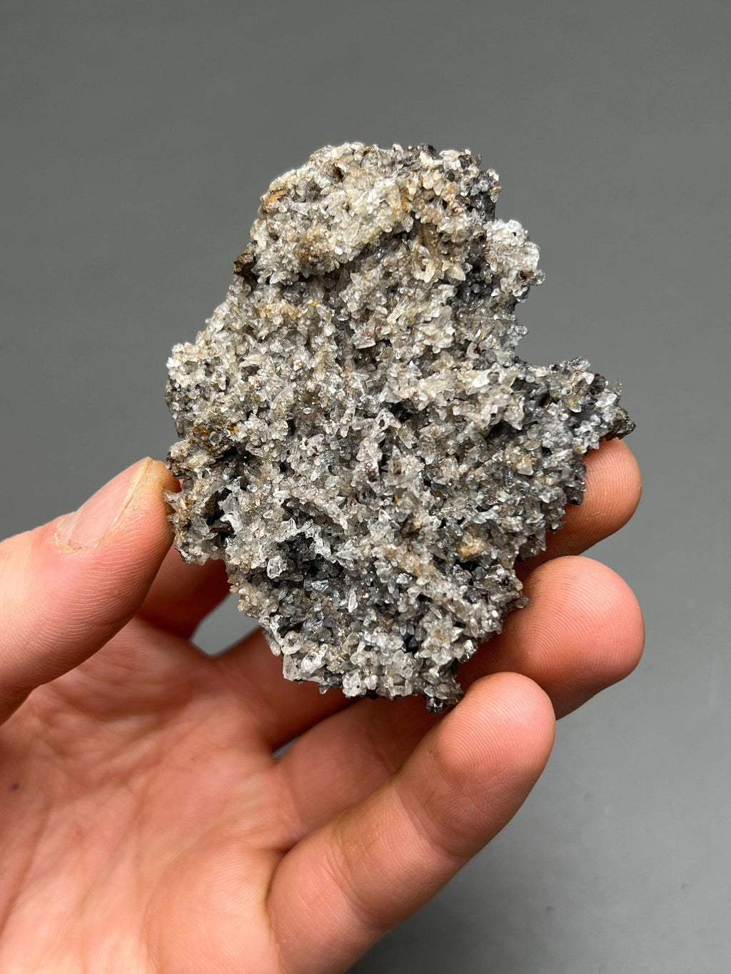 Very Showy And Unique, 2 Sided Crystal Calcite On Hematite, From Turkey - Crystal Gemstone AE 