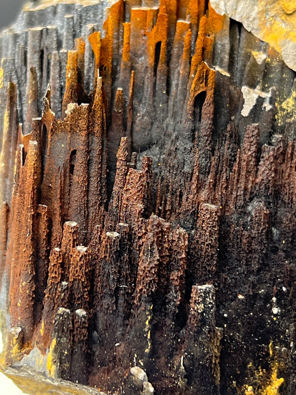 Limonite With Velvet Function Stalactite Goethite, For Special Collection - Crystal Gemstone AE 